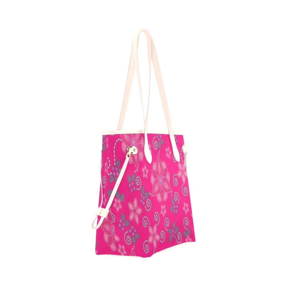 Berry Picking Pink Clover Canvas Tote Bag (Model 1661) Clover Canvas Tote Bag (1661) e-joyer