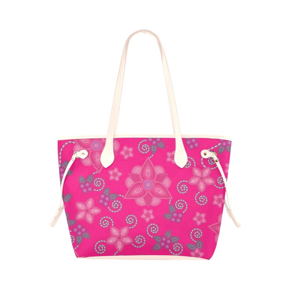 Berry Picking Pink Clover Canvas Tote Bag (Model 1661) Clover Canvas Tote Bag (1661) e-joyer
