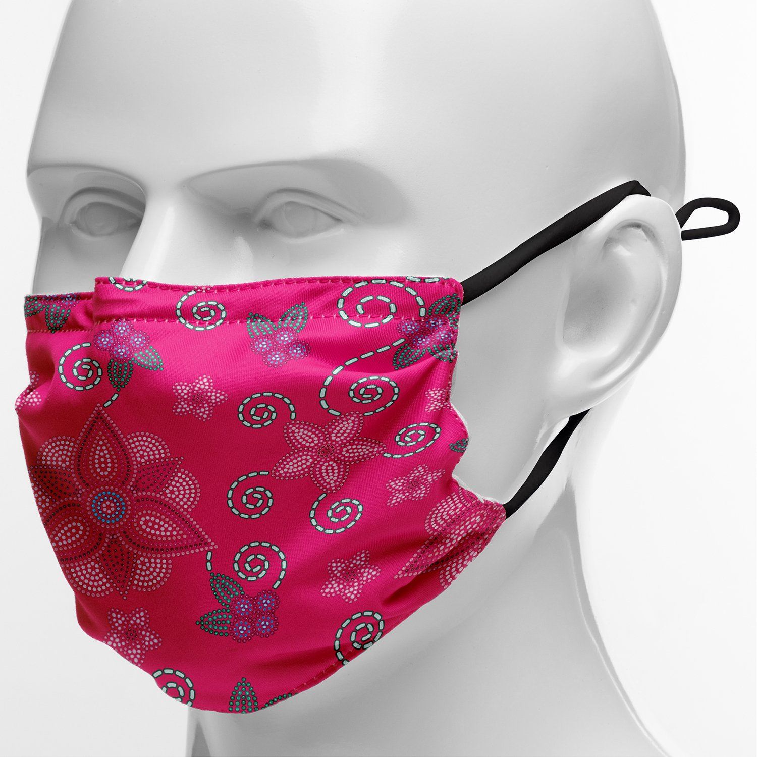 Berry Picking Pink Face Cover Herman