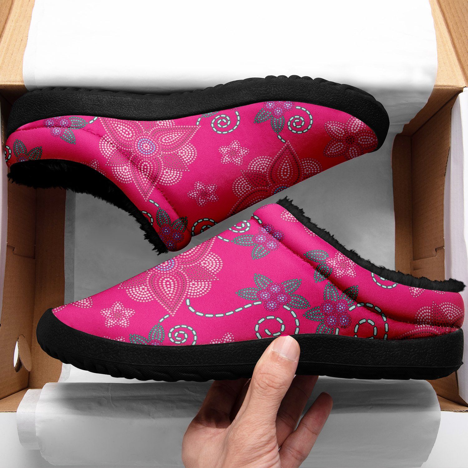 Berry Picking Pink Ikinnii Indoor Slipper 49 Dzine