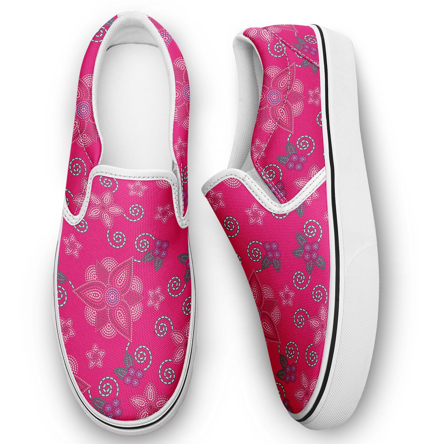 Berry Picking Pink Otoyimm Canvas Slip On Shoes otoyimm Herman