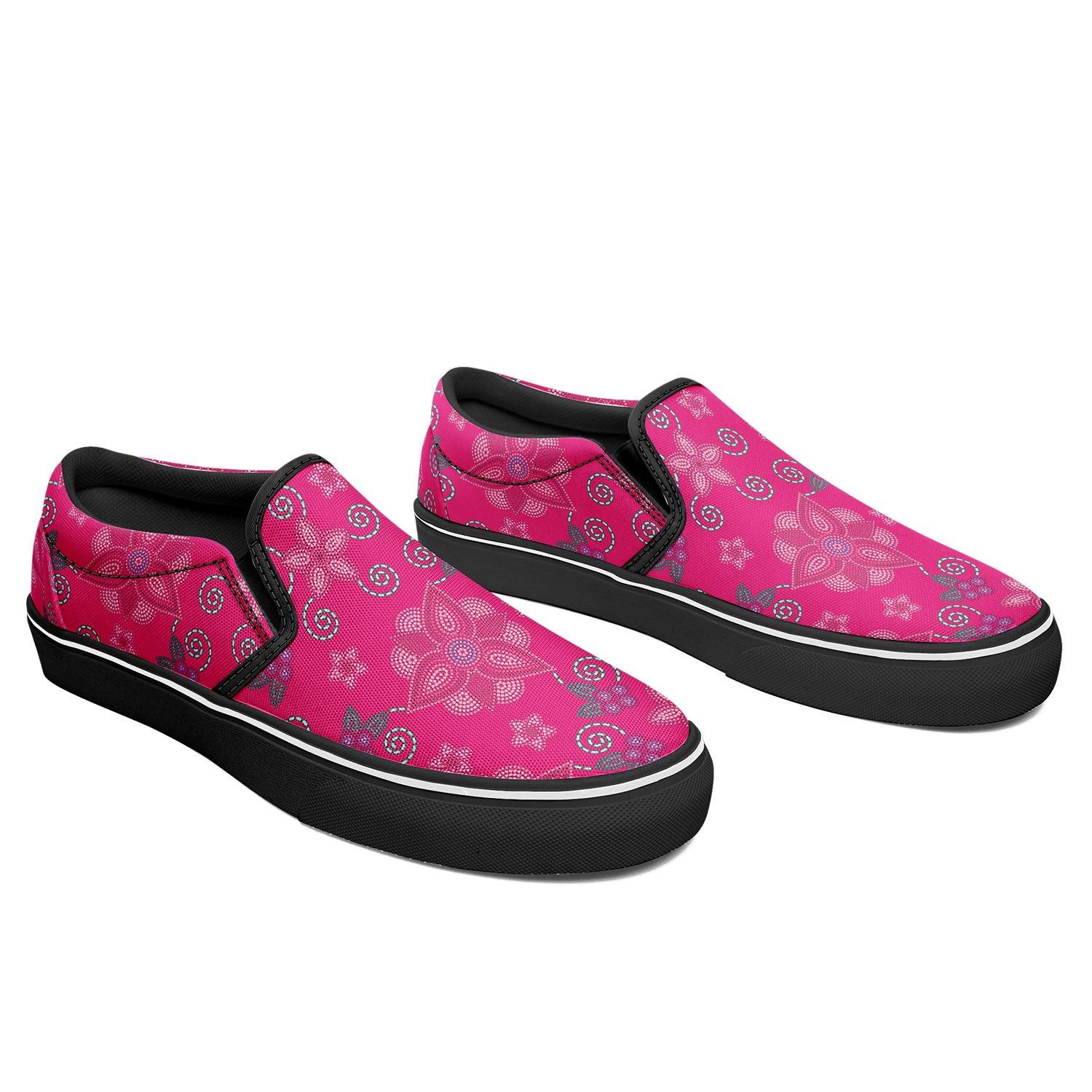 Berry Picking Pink Otoyimm Kid's Canvas Slip On Shoes otoyimm Herman