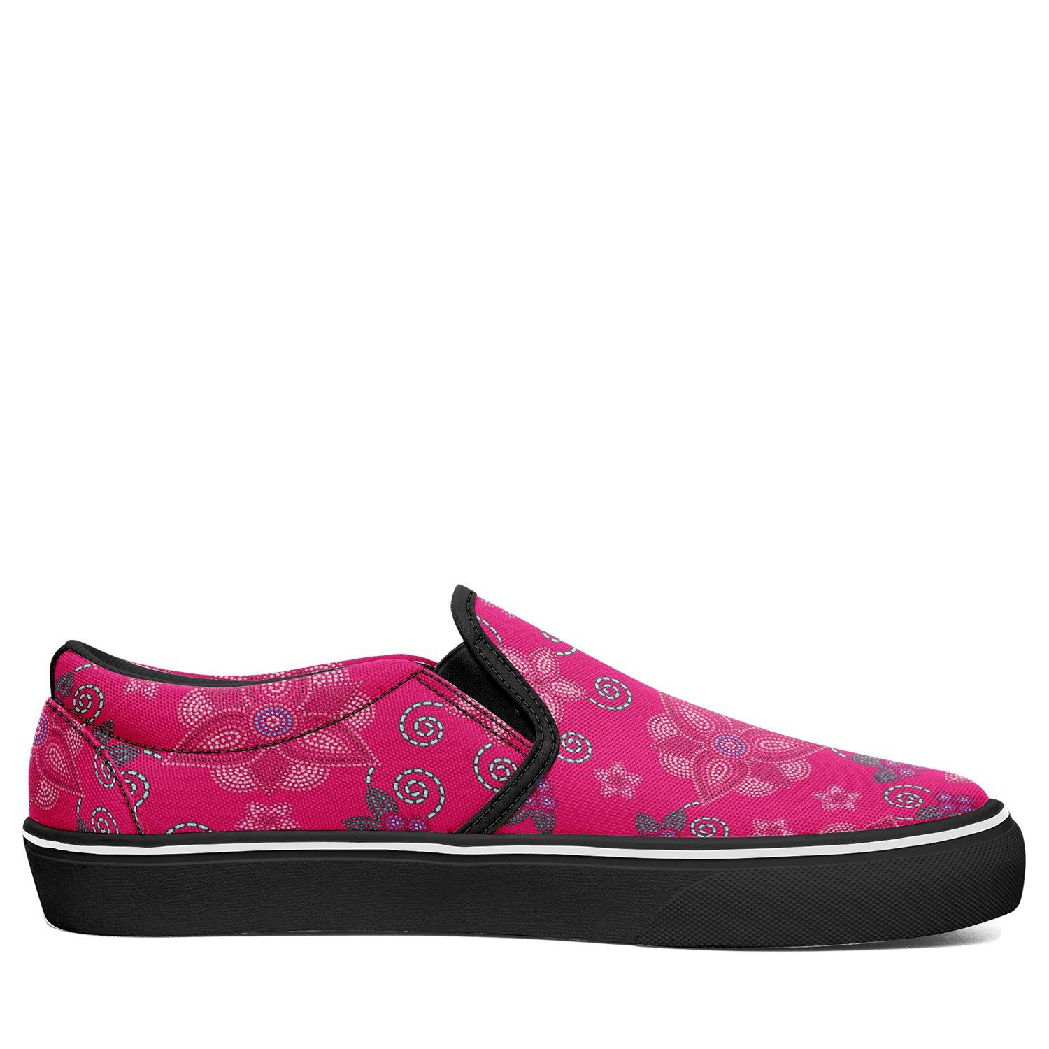 Berry Picking Pink Otoyimm Kid's Canvas Slip On Shoes otoyimm Herman