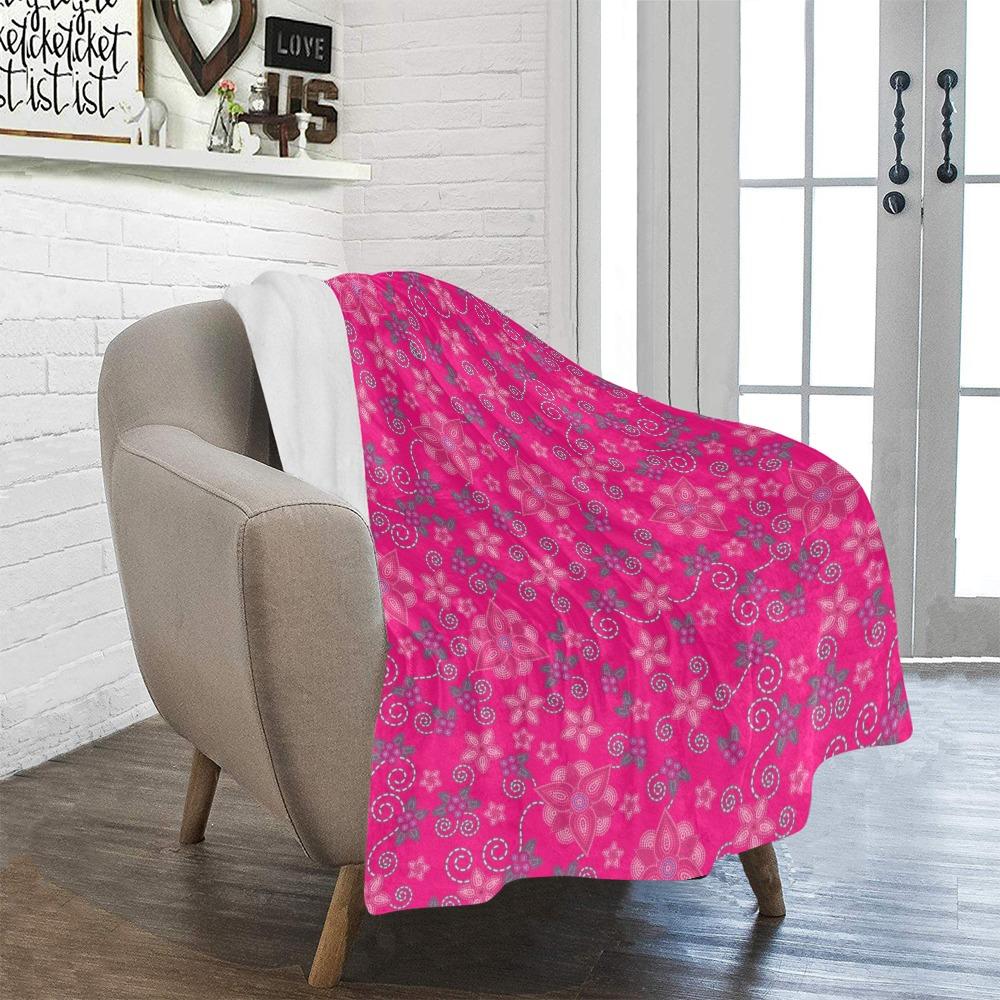 Berry Picking Pink Ultra-Soft Micro Fleece Blanket 40"x50" Ultra-Soft Blanket 40''x50'' e-joyer 