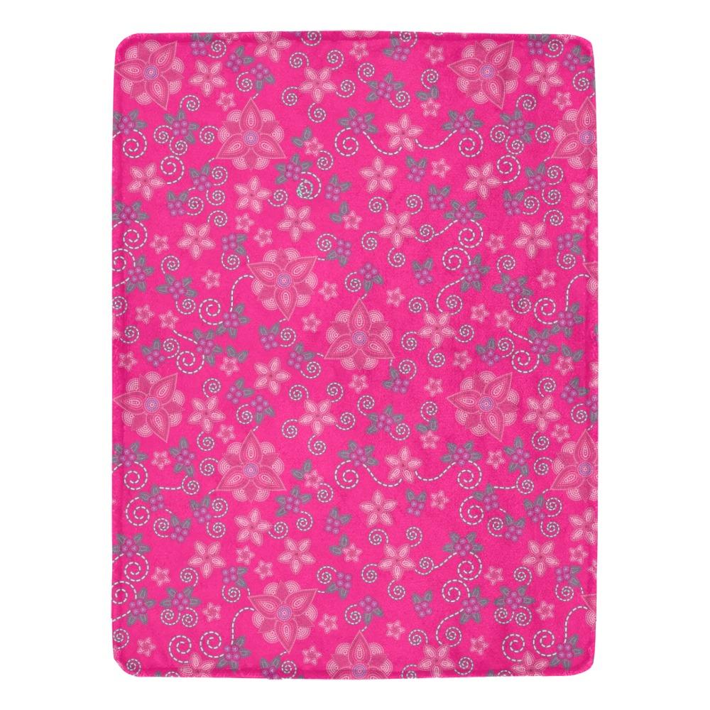 Berry Picking Pink Ultra-Soft Micro Fleece Blanket 60"x80" 49 Dzine 