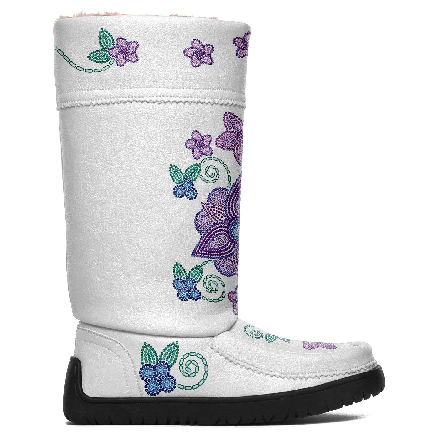 Berry Picking White Real Leather MoccaLux 49 Dzine