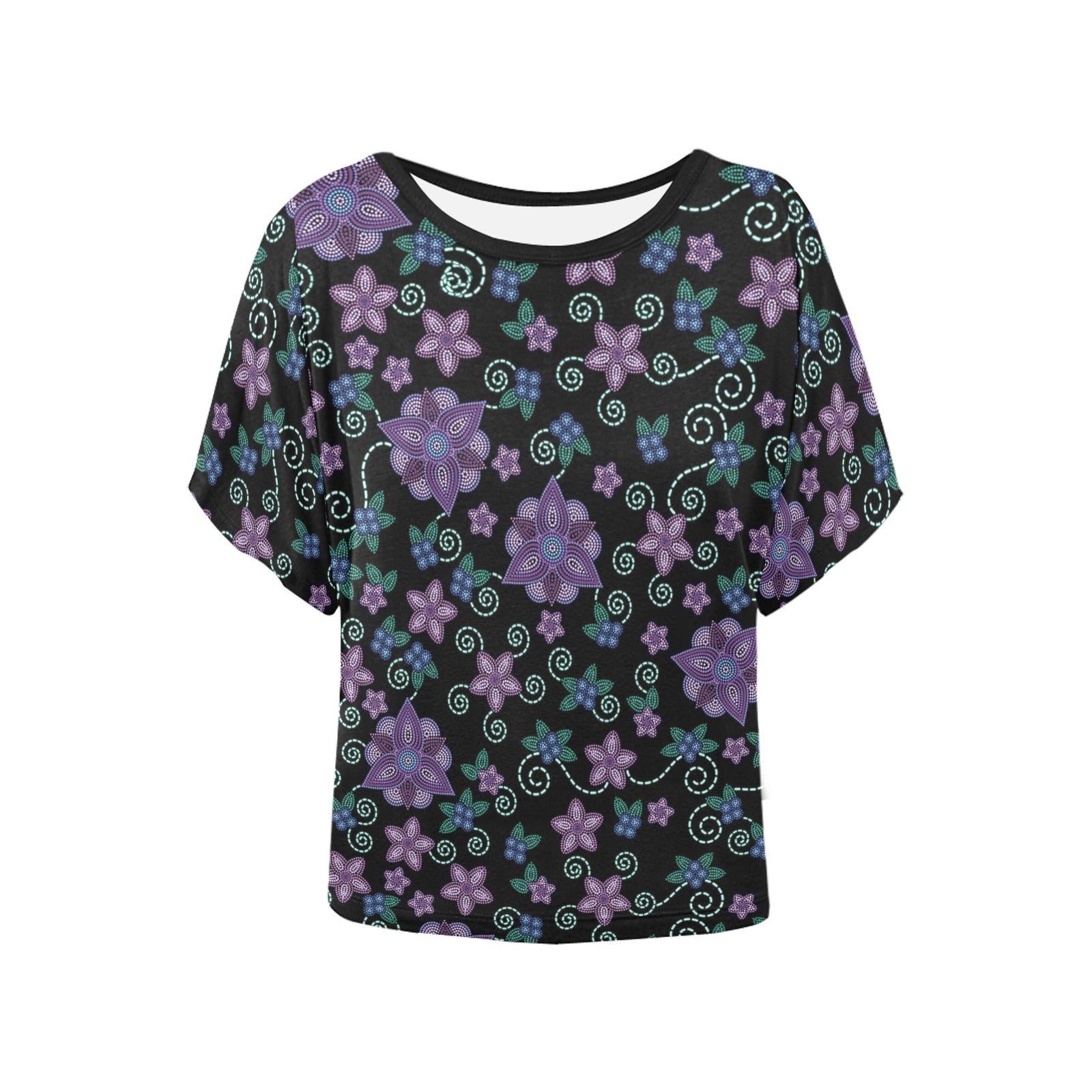 Berry Picking Women's Batwing-Sleeved Blouse T shirt (Model T44) Women's Batwing-Sleeved Blouse T shirt (T44) e-joyer