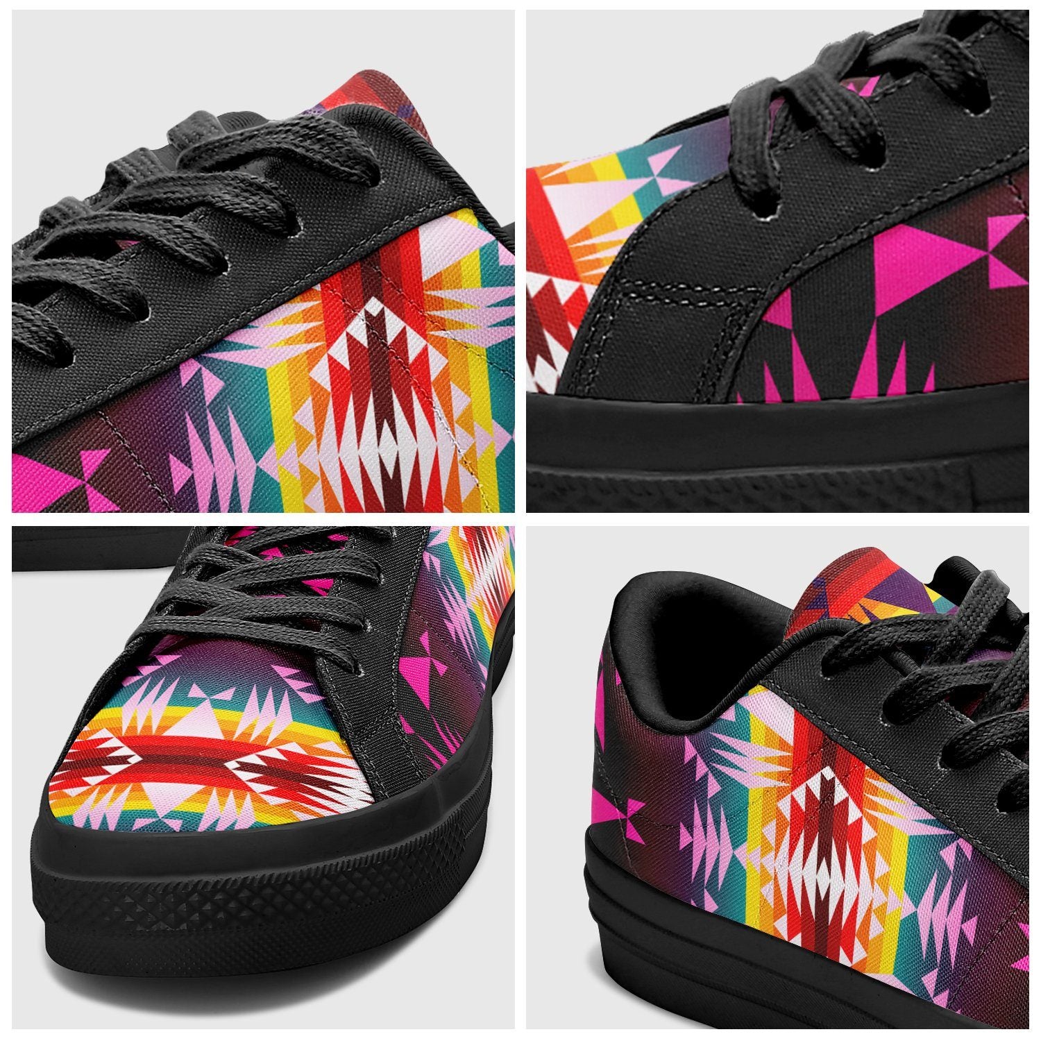 Between the Appalachian Mountains Aapisi Low Top Canvas Shoes Black Sole aapisi Herman