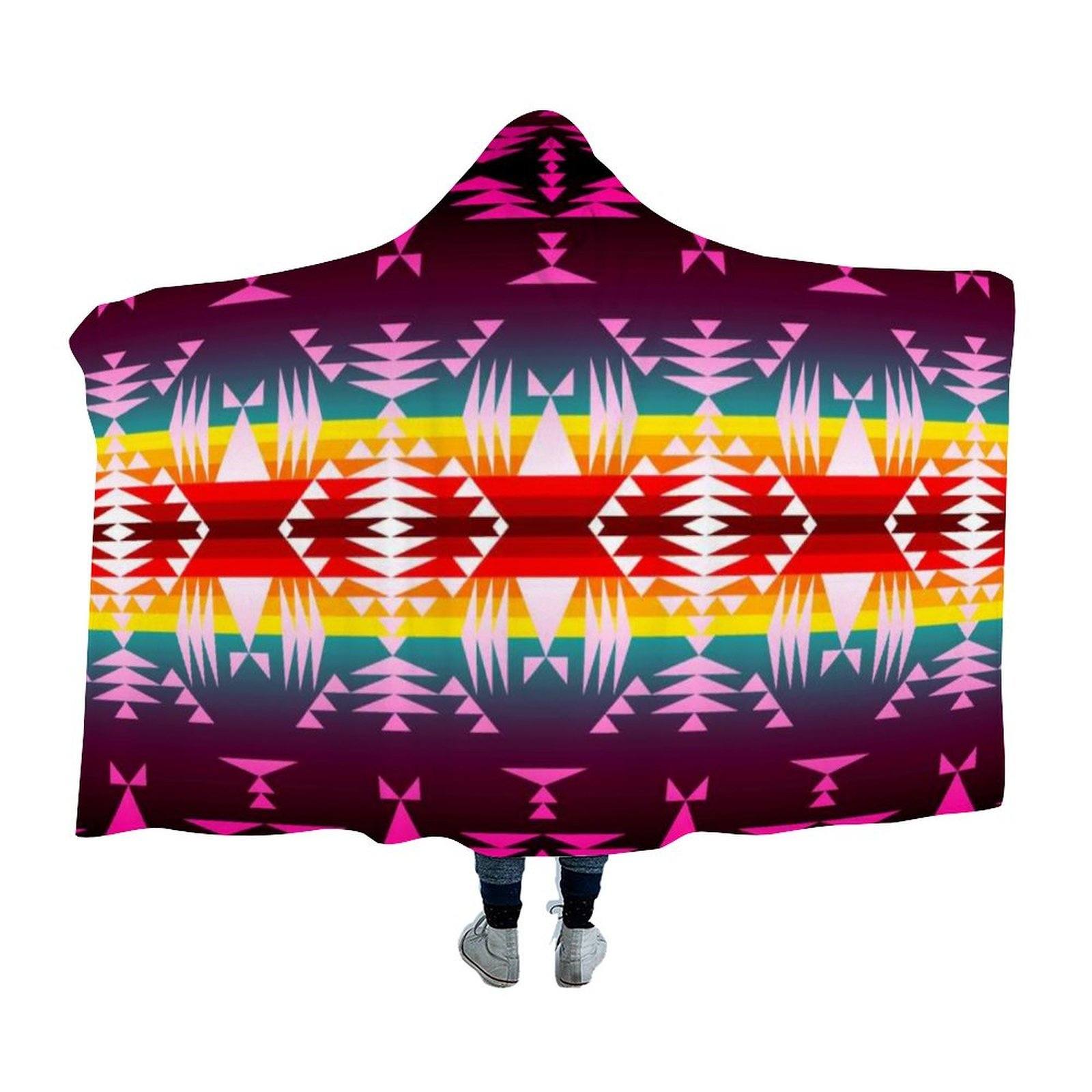 Between the Appalachian Mountains Hooded Blanket 49 Dzine