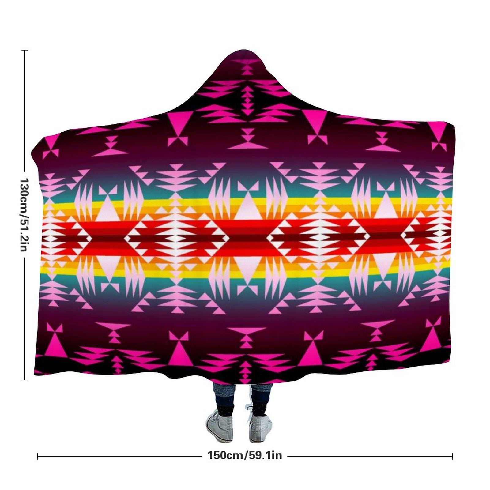 Between the Appalachian Mountains Hooded Blanket 49 Dzine