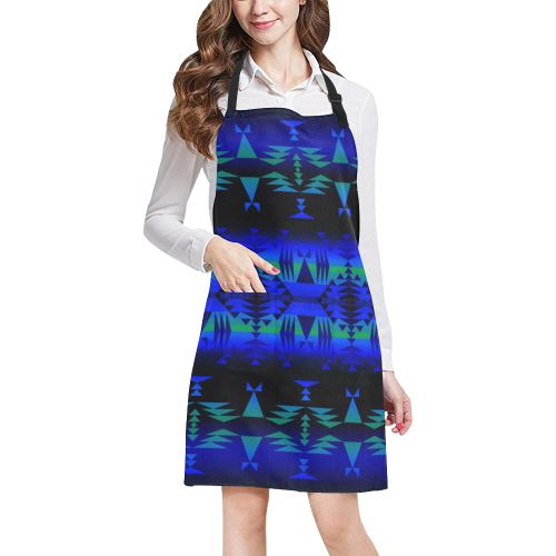 Between the Blue Ridge Mountains All Over Print Apron All Over Print Apron e-joyer 