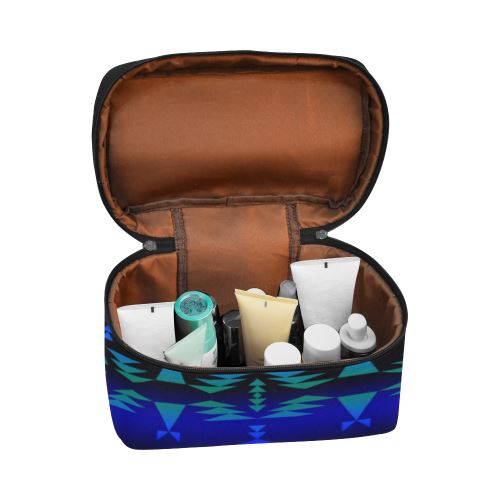 Between the Blue Ridge Mountains Cosmetic Bag/Large (Model 1658) Cosmetic Bag e-joyer