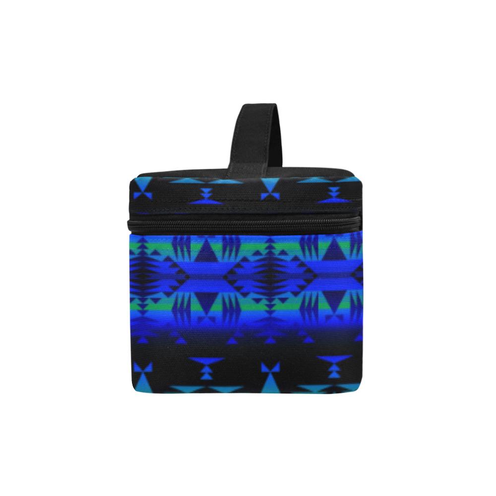 Between the Blue Ridge Mountains Cosmetic Bag/Large (Model 1658) Cosmetic Bag e-joyer