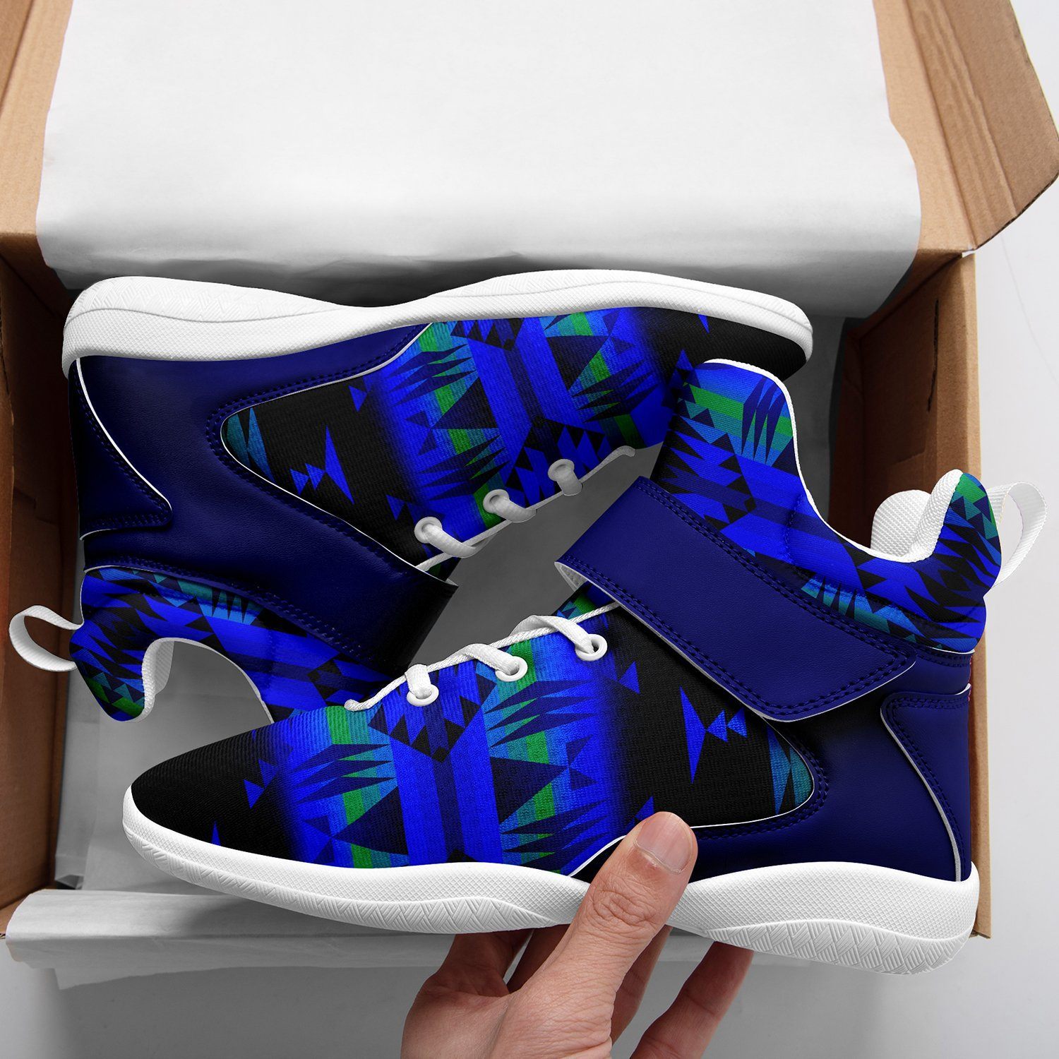 Between the Blue Ridge Mountains Ipottaa Basketball / Sport High Top Shoes - White Sole 49 Dzine