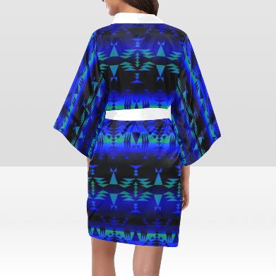 Between the Blue Ridge Mountains Kimono Robe Artsadd