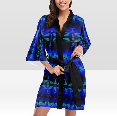 Between the Blue Ridge Mountains Kimono Robe Artsadd