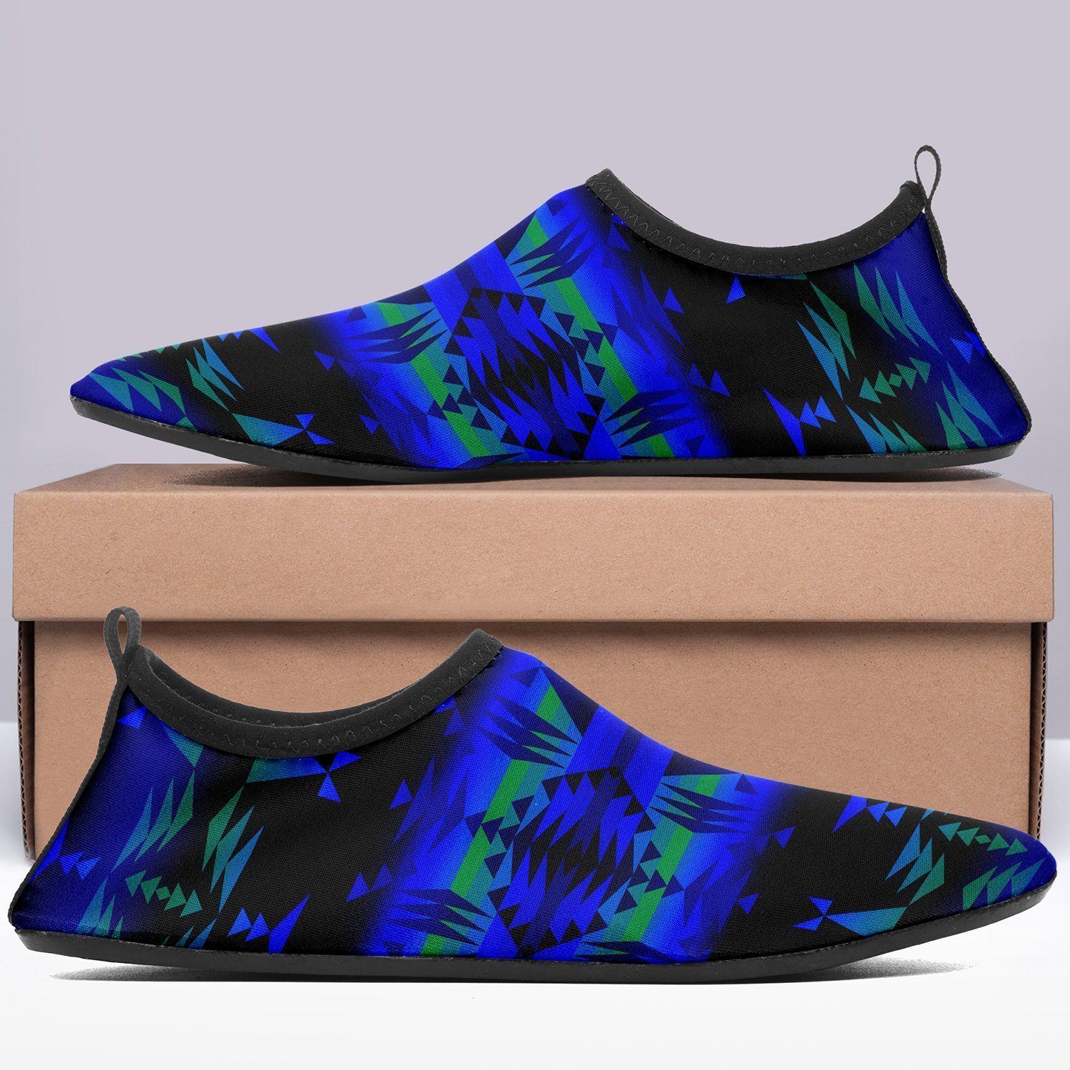 Between the Blue Ridge Mountains Sockamoccs Kid's Slip On Shoes 49 Dzine