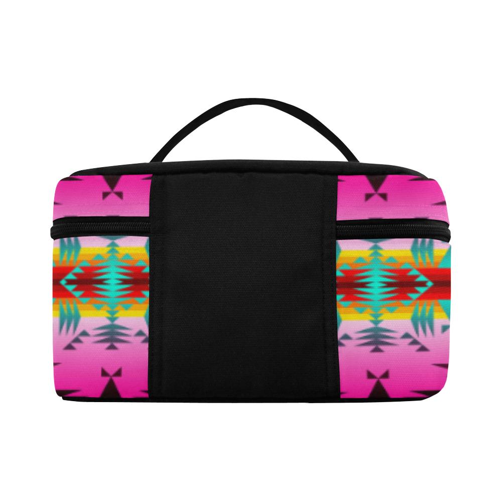 Between the Cascade Mountains Cosmetic Bag/Large (Model 1658) Cosmetic Bag e-joyer