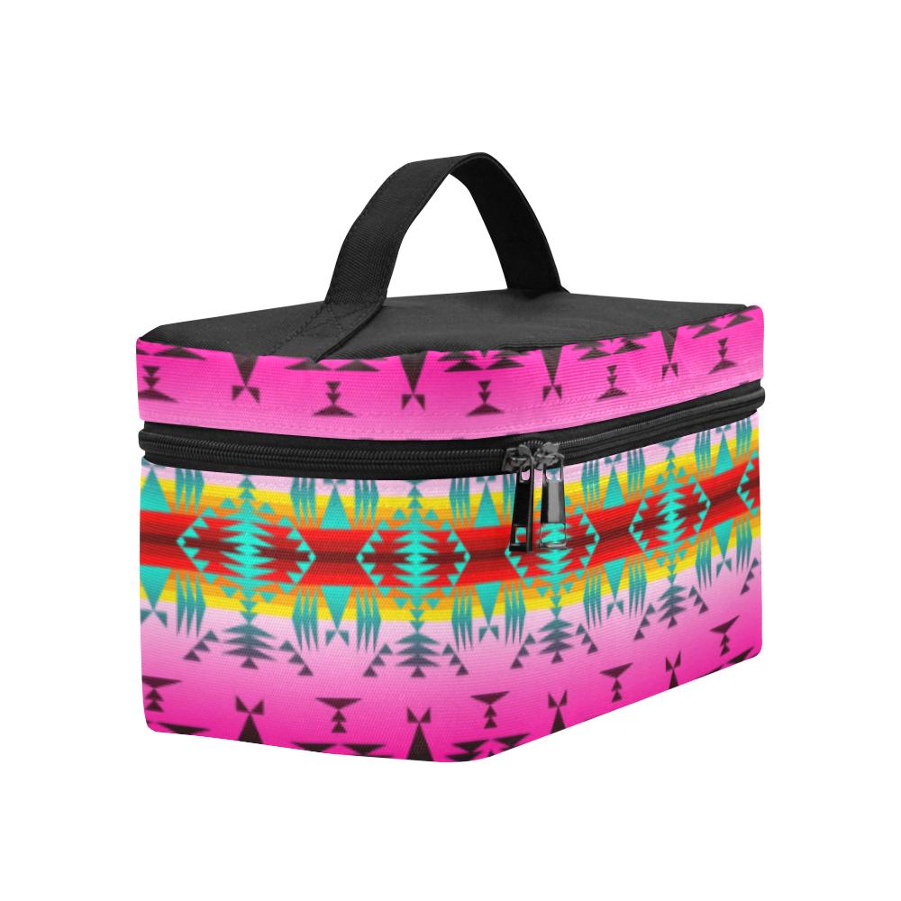 Between the Cascade Mountains Cosmetic Bag/Large (Model 1658) Cosmetic Bag e-joyer