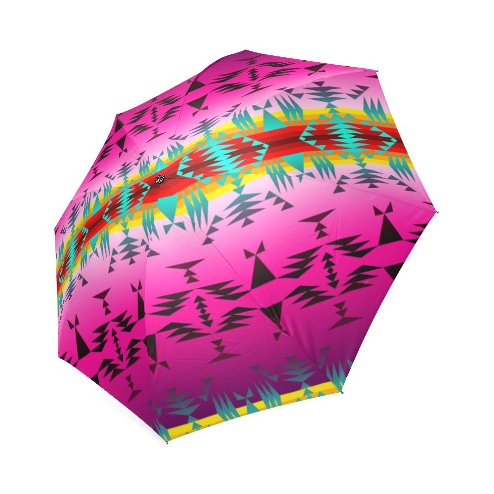 Between the Cascade Mountains Foldable Umbrella Foldable Umbrella e-joyer 