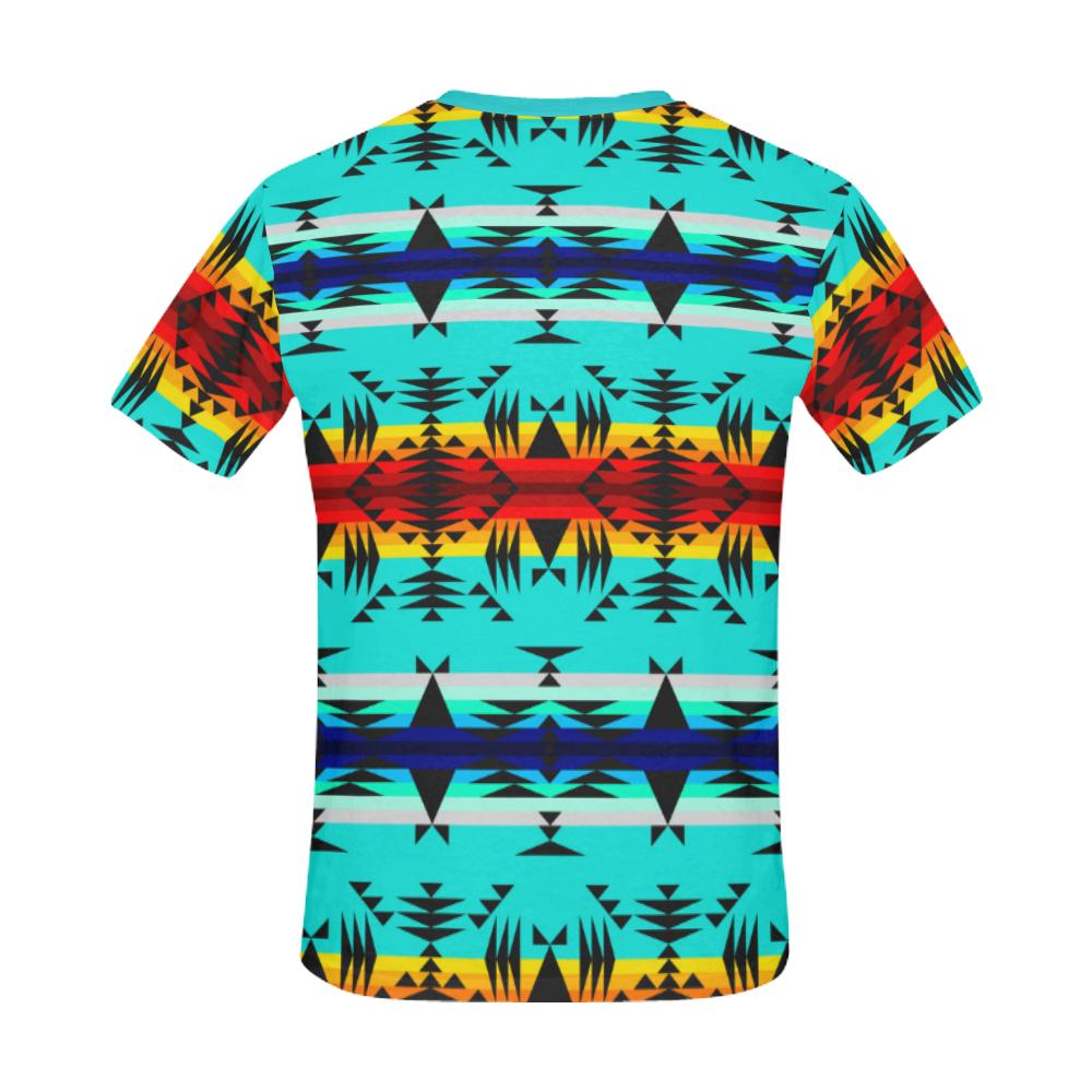Between the Mountains All Over Print T-Shirt for Men/Large Size (USA Size) Model T40) All Over Print T-Shirt for Men/Large (T40) e-joyer