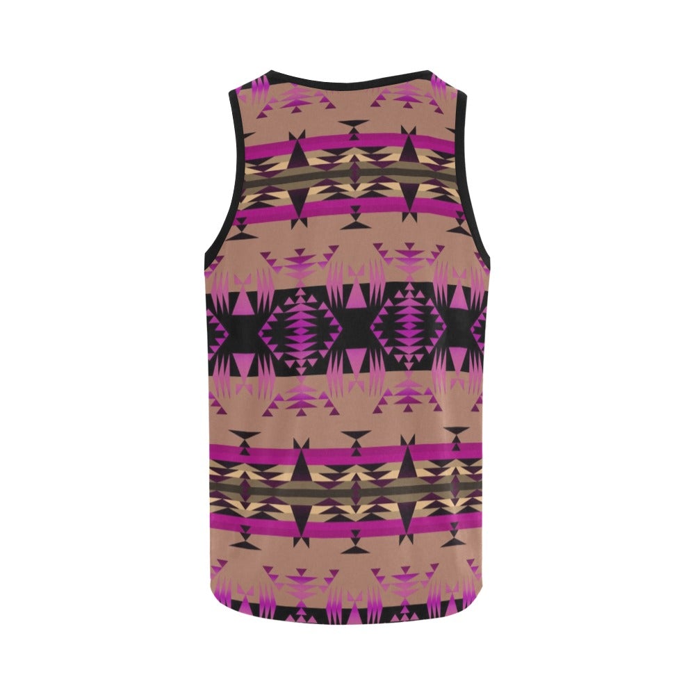 Between the Mountains Berry All Over Print Tank Top for Women (Model T43) All Over Print Tank Top for Women (T43) e-joyer