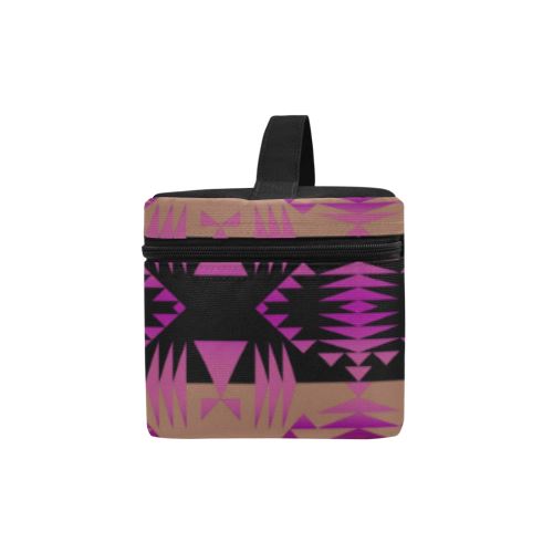 Between the Mountains Berry Cosmetic Bag/Large (Model 1658) Cosmetic Bag e-joyer