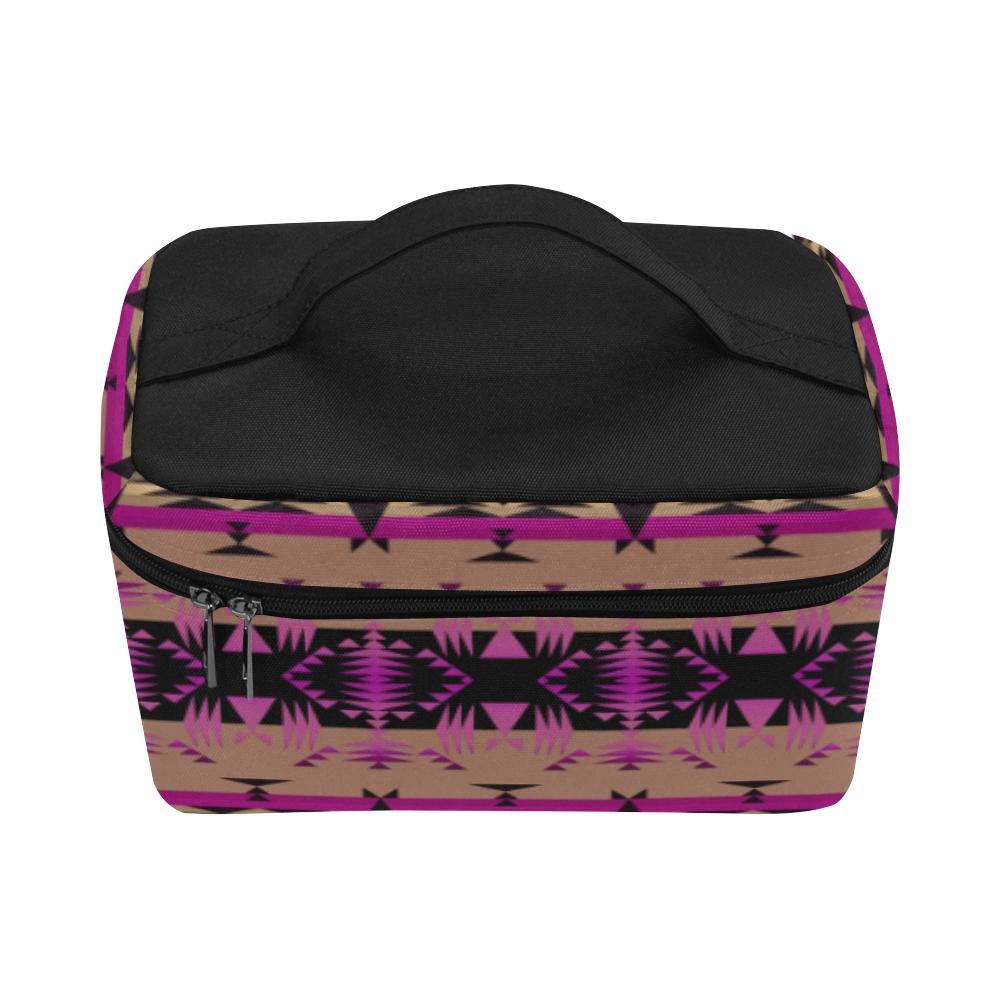 Between the Mountains Berry Cosmetic Bag/Large (Model 1658) Cosmetic Bag e-joyer