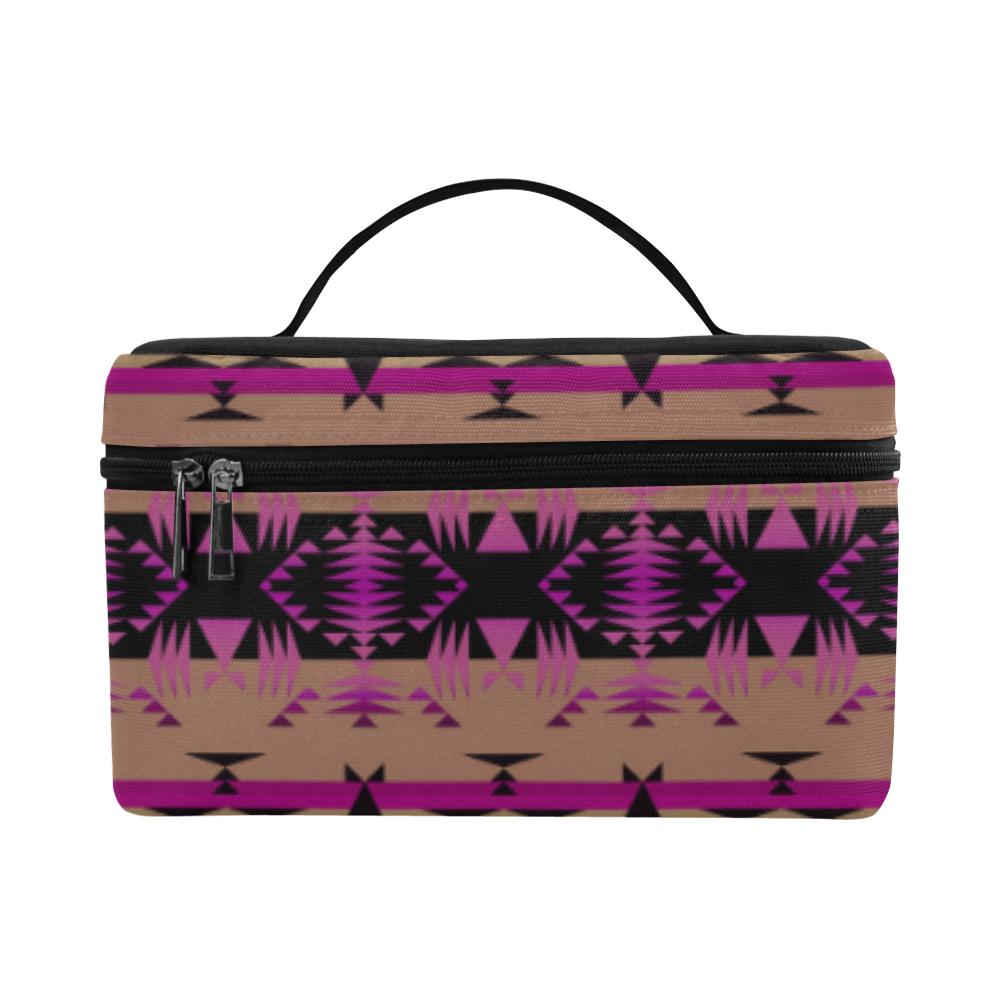 Between the Mountains Berry Cosmetic Bag/Large (Model 1658) Cosmetic Bag e-joyer