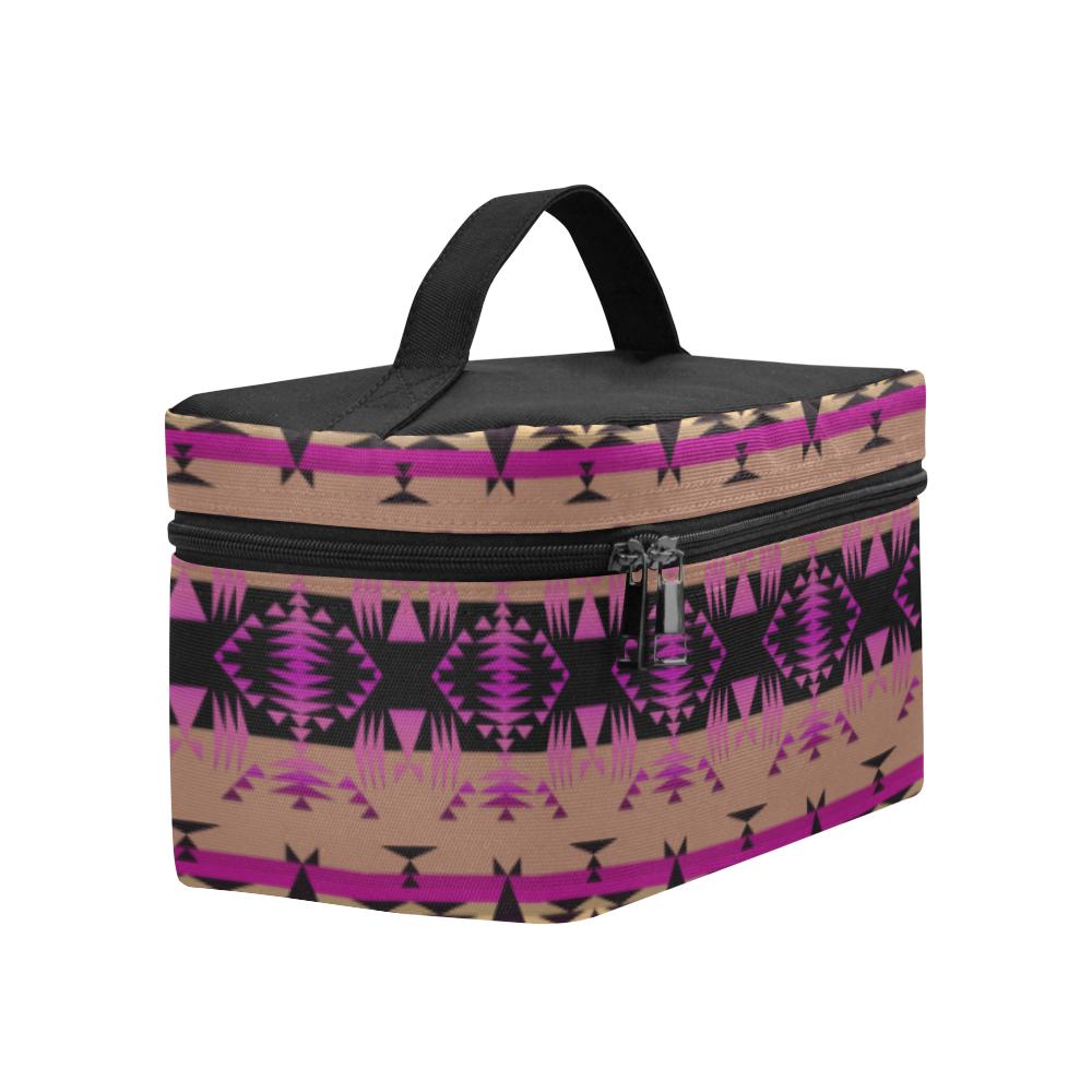 Between the Mountains Berry Cosmetic Bag/Large (Model 1658) Cosmetic Bag e-joyer