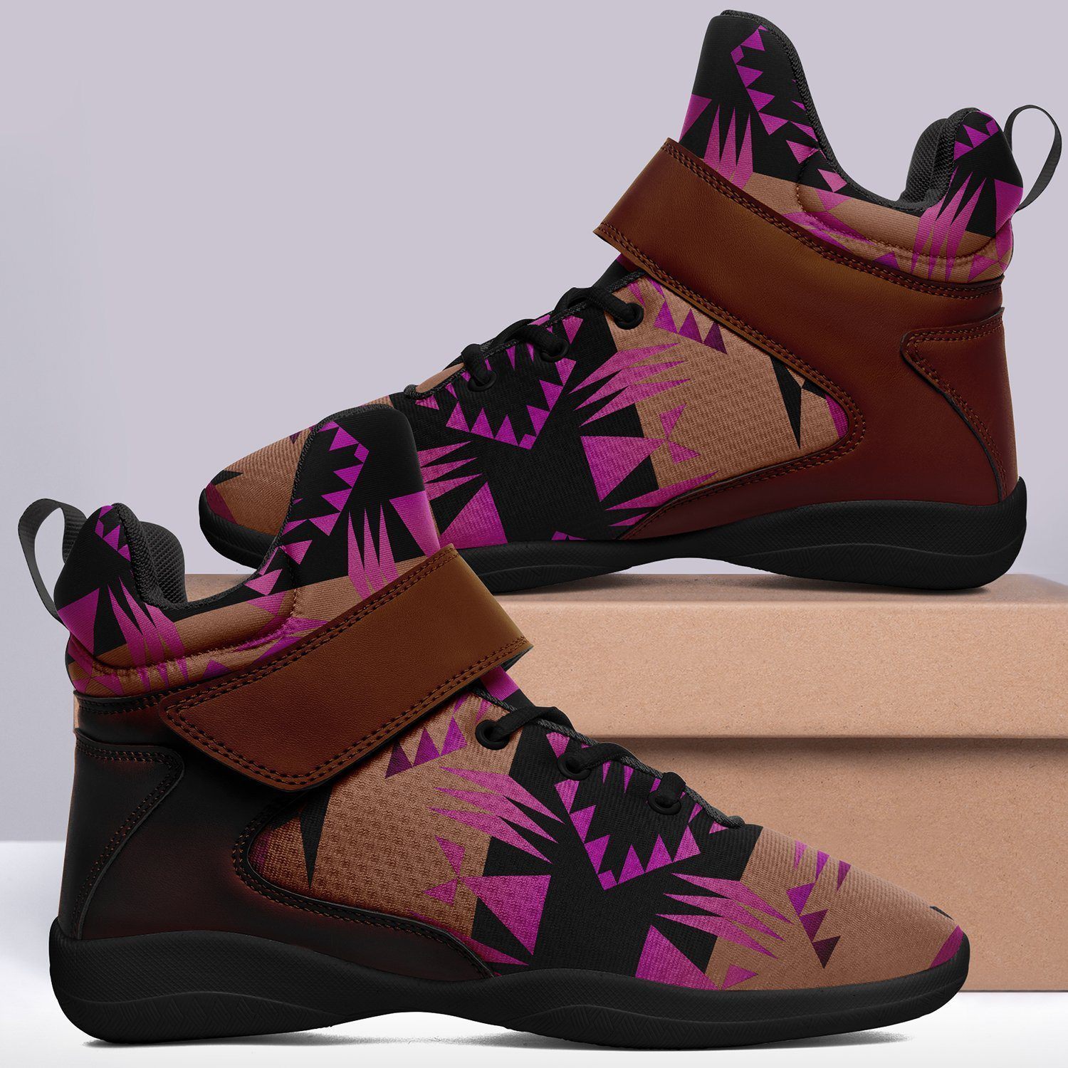 Between the Mountains Berry Ipottaa Basketball / Sport High Top Shoes - Black Sole 49 Dzine