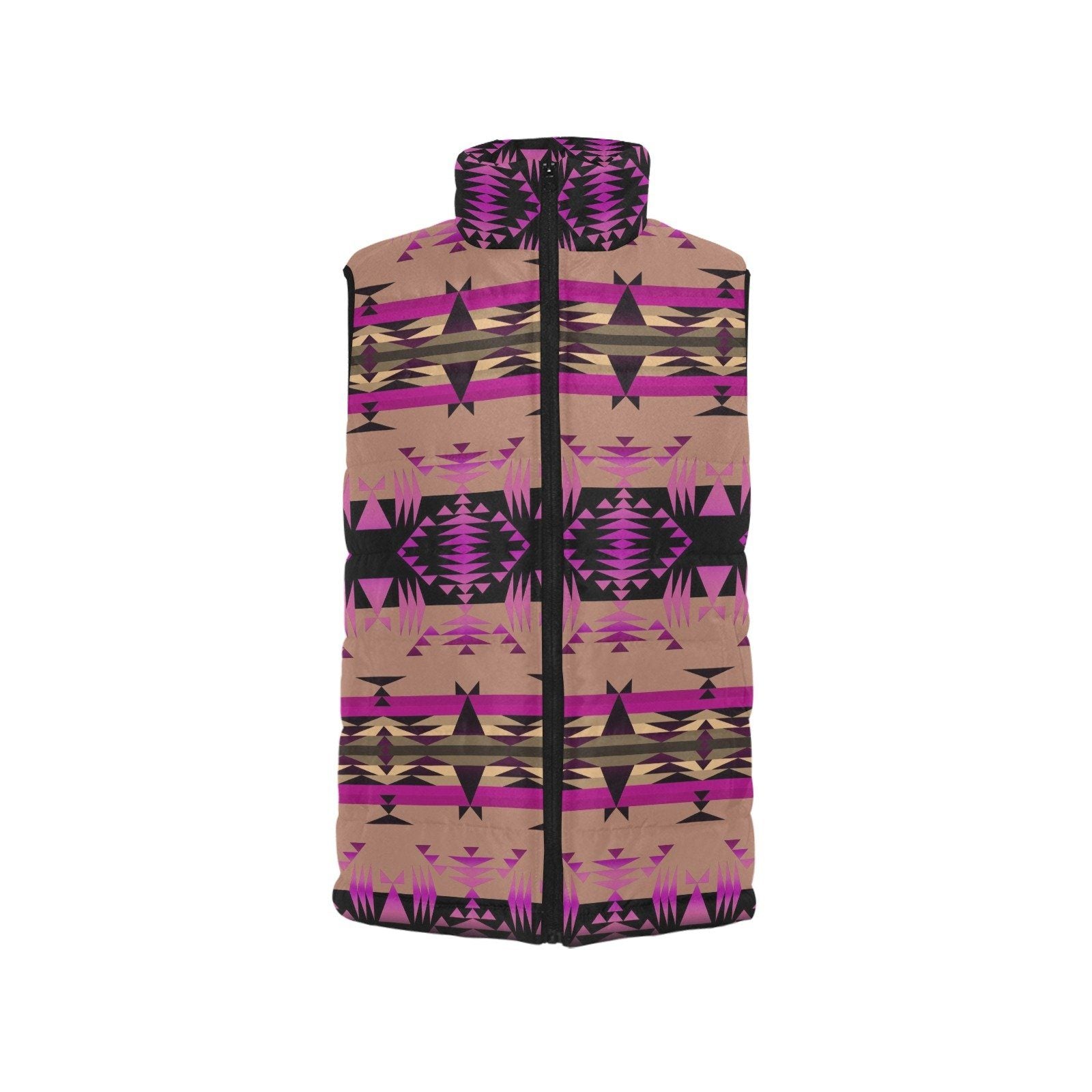 Between the Mountains Berry Men's Padded Vest Jacket (Model H44) Men's Padded Vest Jacket (H44) e-joyer