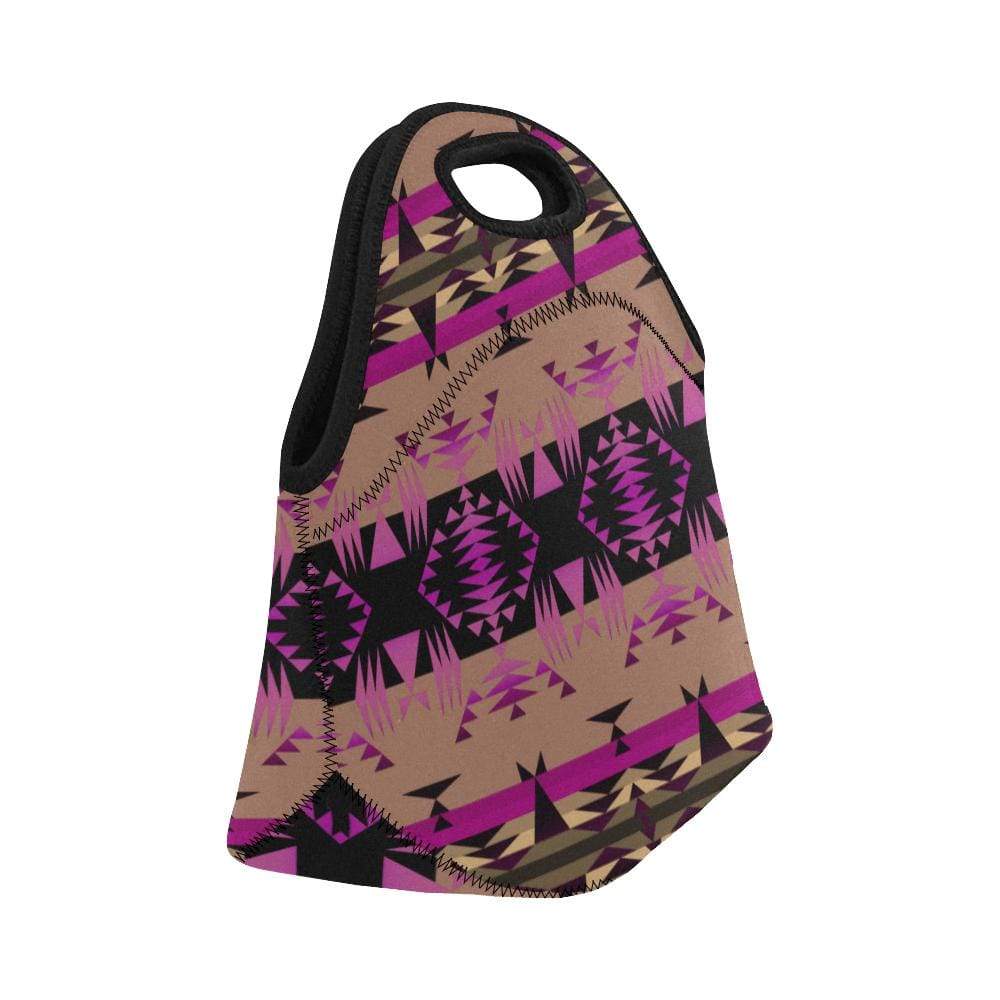 Between the Mountains Berry Neoprene Lunch Bag/Small (Model 1669) Neoprene Lunch Bag/Small (1669) e-joyer
