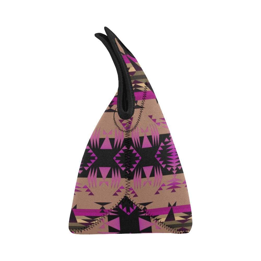 Between the Mountains Berry Neoprene Lunch Bag/Small (Model 1669) Neoprene Lunch Bag/Small (1669) e-joyer