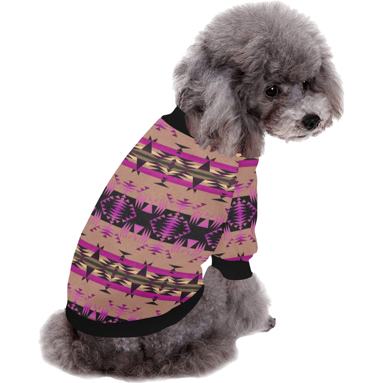 Between the Mountains Berry Pet Dog Round Neck Shirt Pet Dog Round Neck Shirt e-joyer