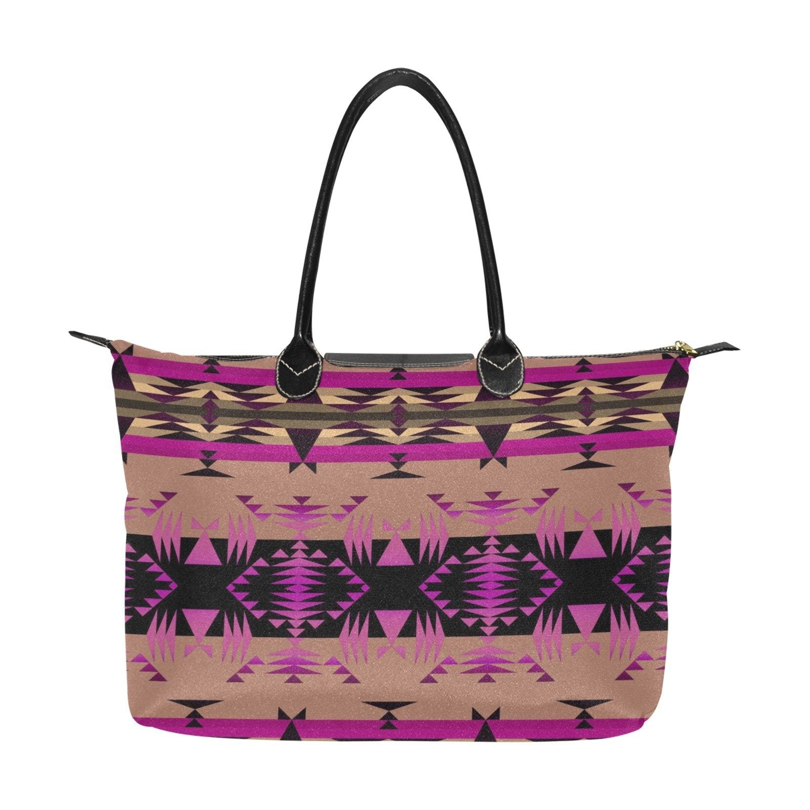 Between the Mountains Berry Single-Shoulder Lady Handbag (Model 1714) bag e-joyer