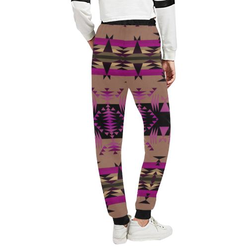 Between the Mountains Berry Women's All Over Print Sweatpants (Model L11) Women's All Over Print Sweatpants (L11) e-joyer