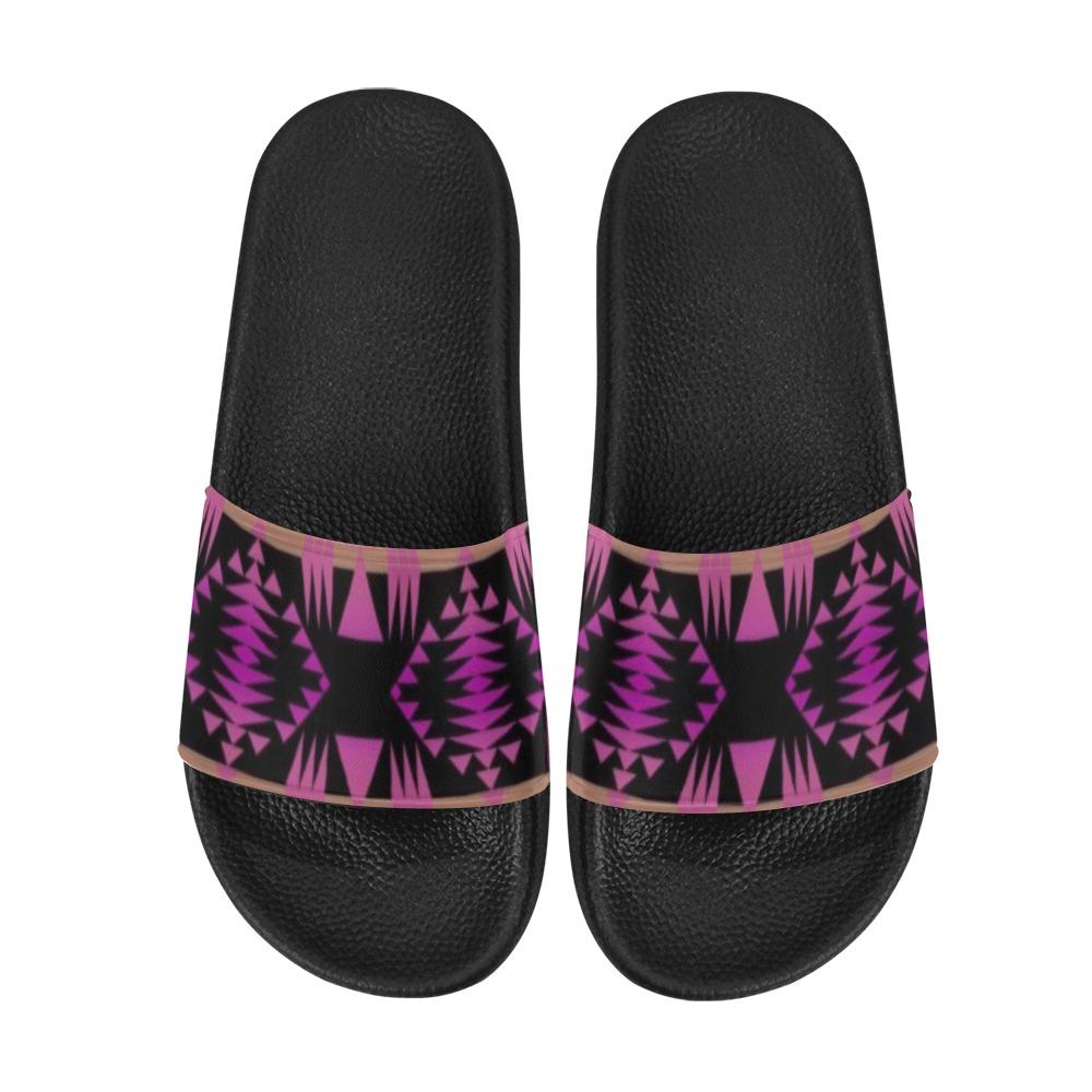 Between the Mountains Berry Women's Slide Sandals (Model 057) Women's Slide Sandals (057) e-joyer