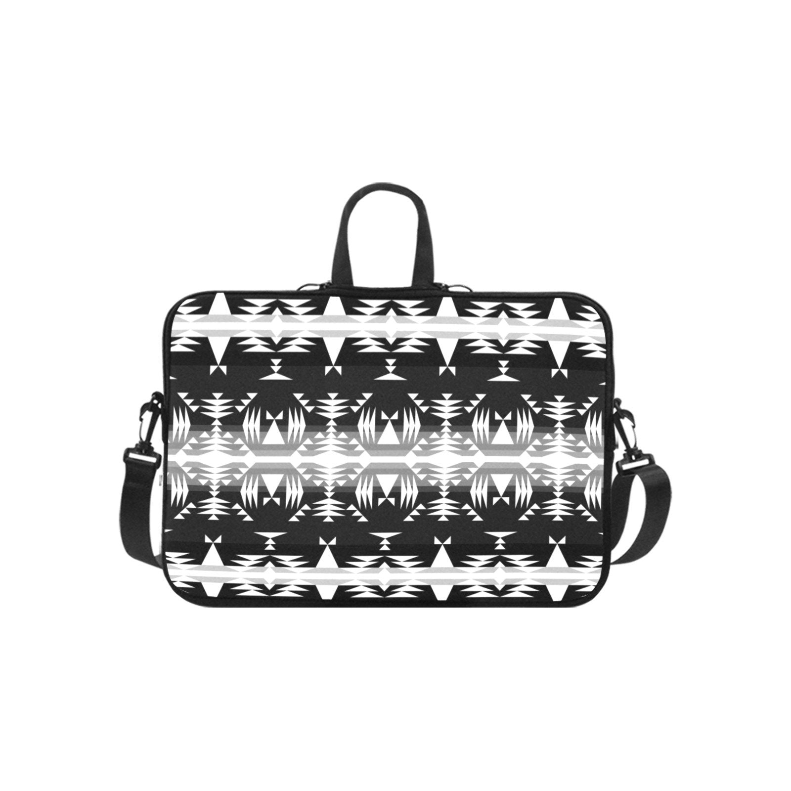 Between the Mountains Black and White Laptop Handbags 13" Laptop Handbags 13" e-joyer