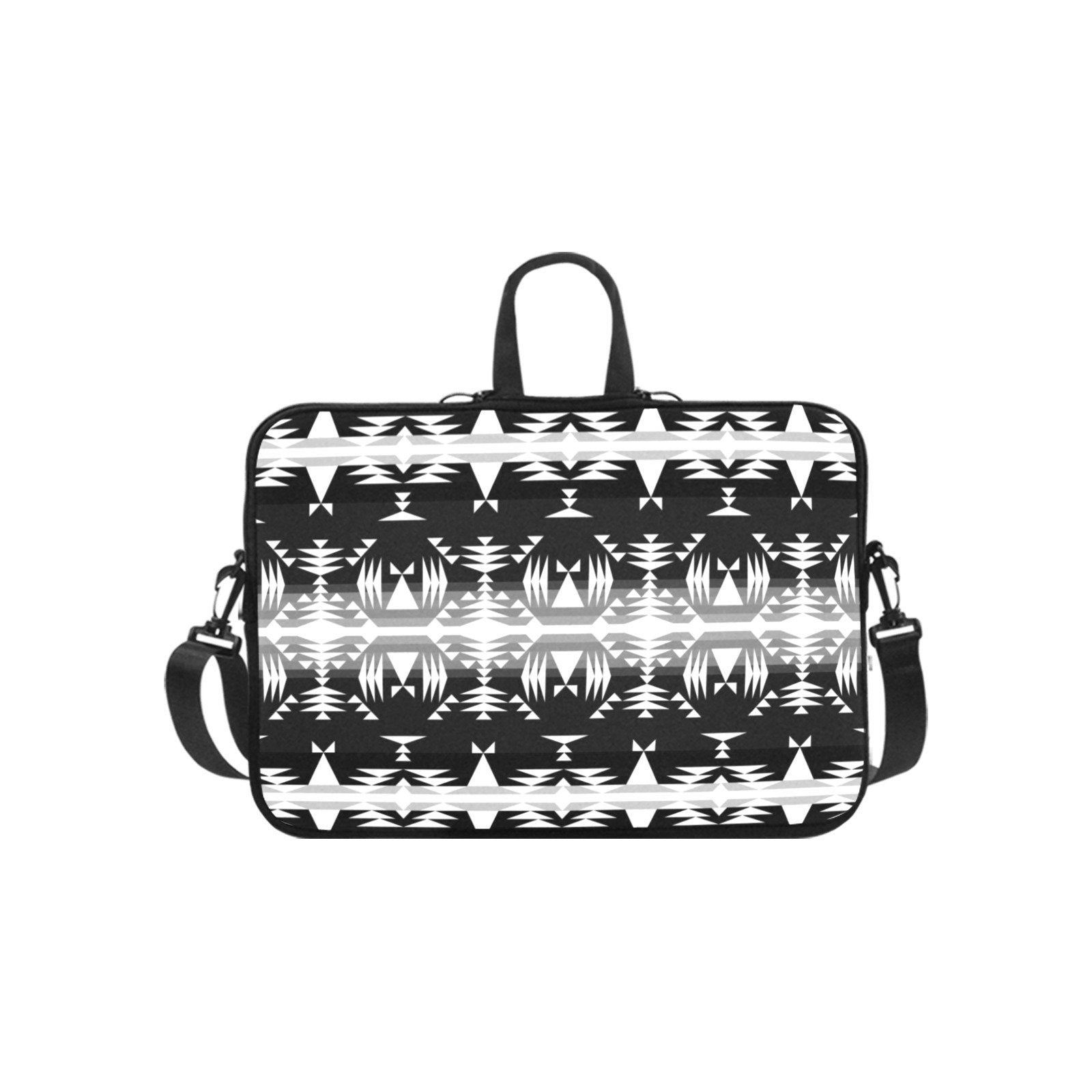 Between the Mountains Black and White Laptop Handbags 13" Laptop Handbags 13" e-joyer