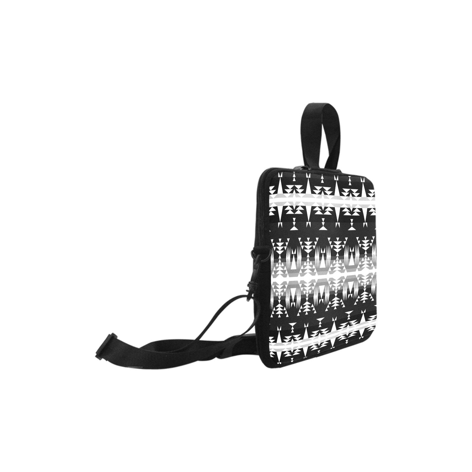 Between the Mountains Black and White Laptop Handbags 14" bag e-joyer