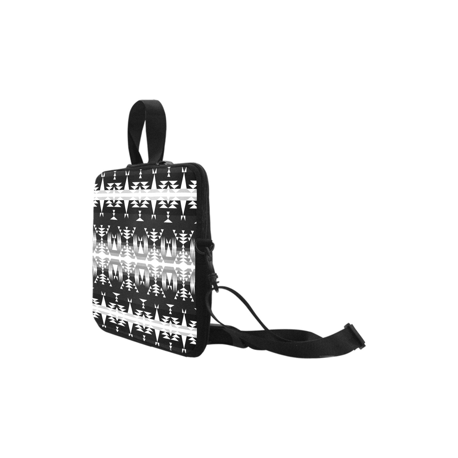 Between the Mountains Black and White Laptop Handbags 14" bag e-joyer