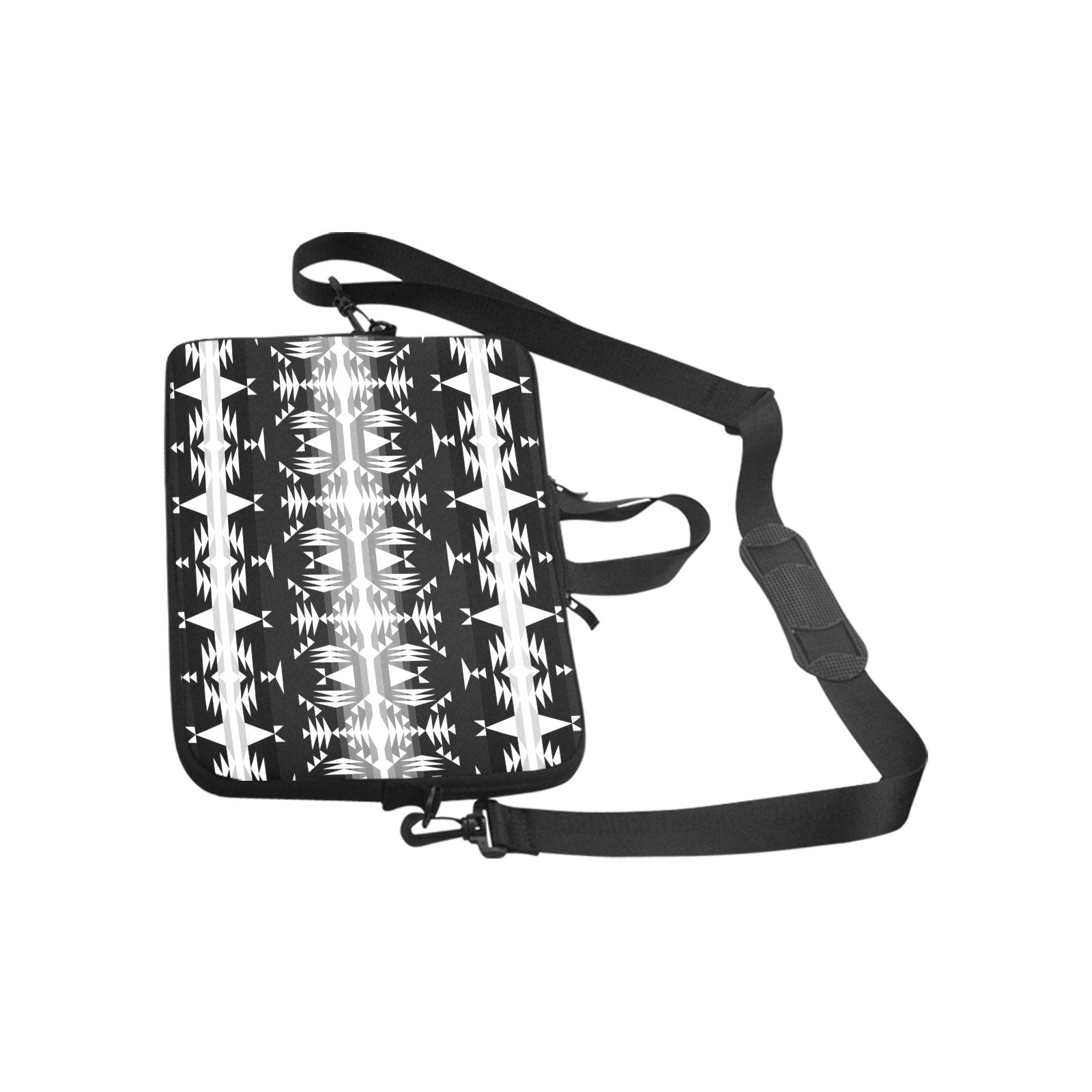 Between the Mountains Black and White Laptop Handbags 14" bag e-joyer