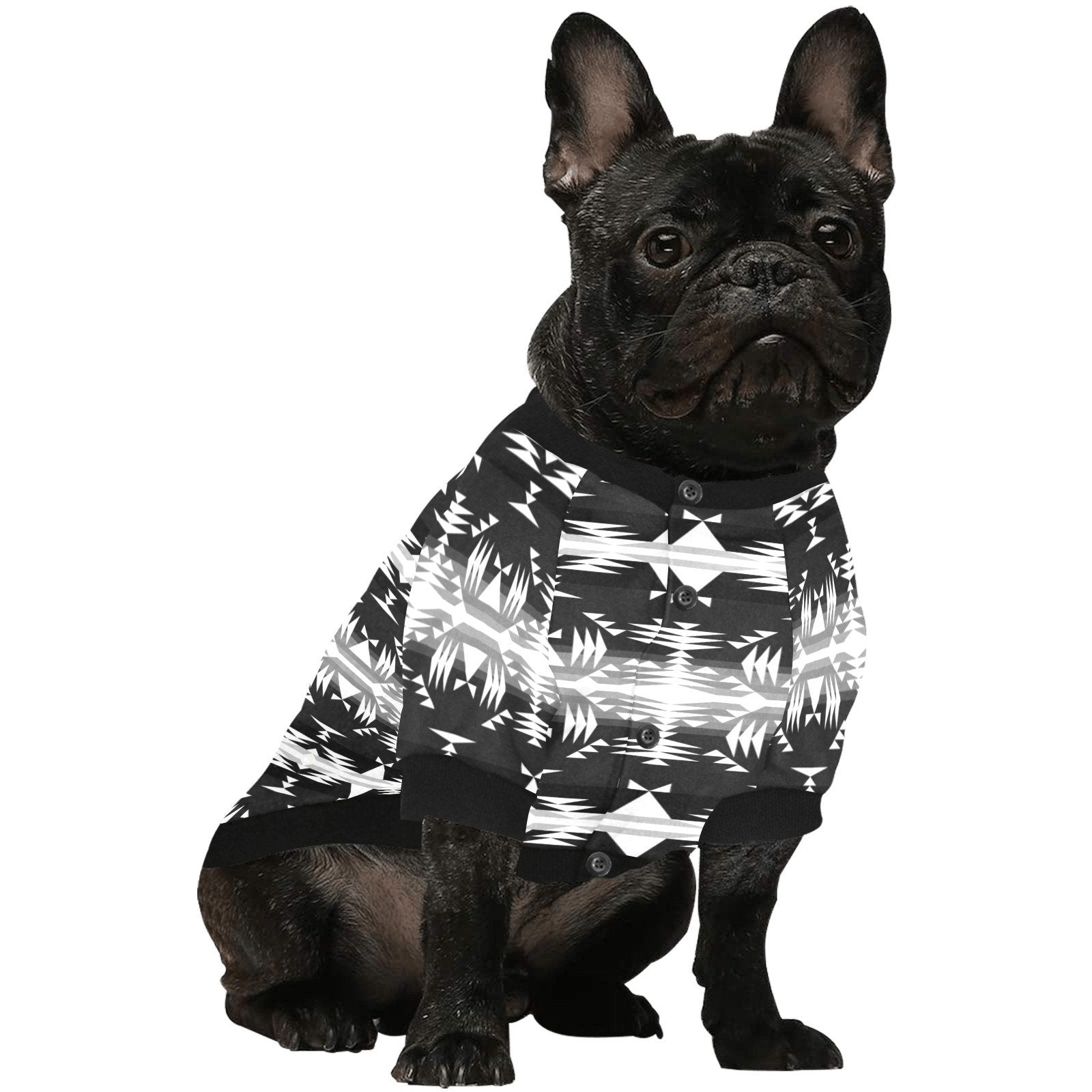 Between the Mountains Black and White Pet Dog Round Neck Shirt Pet Dog Round Neck Shirt e-joyer