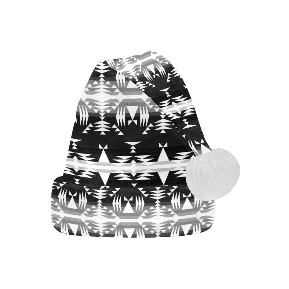 Between the Mountains Black and White Santa Hat Santa Hat e-joyer