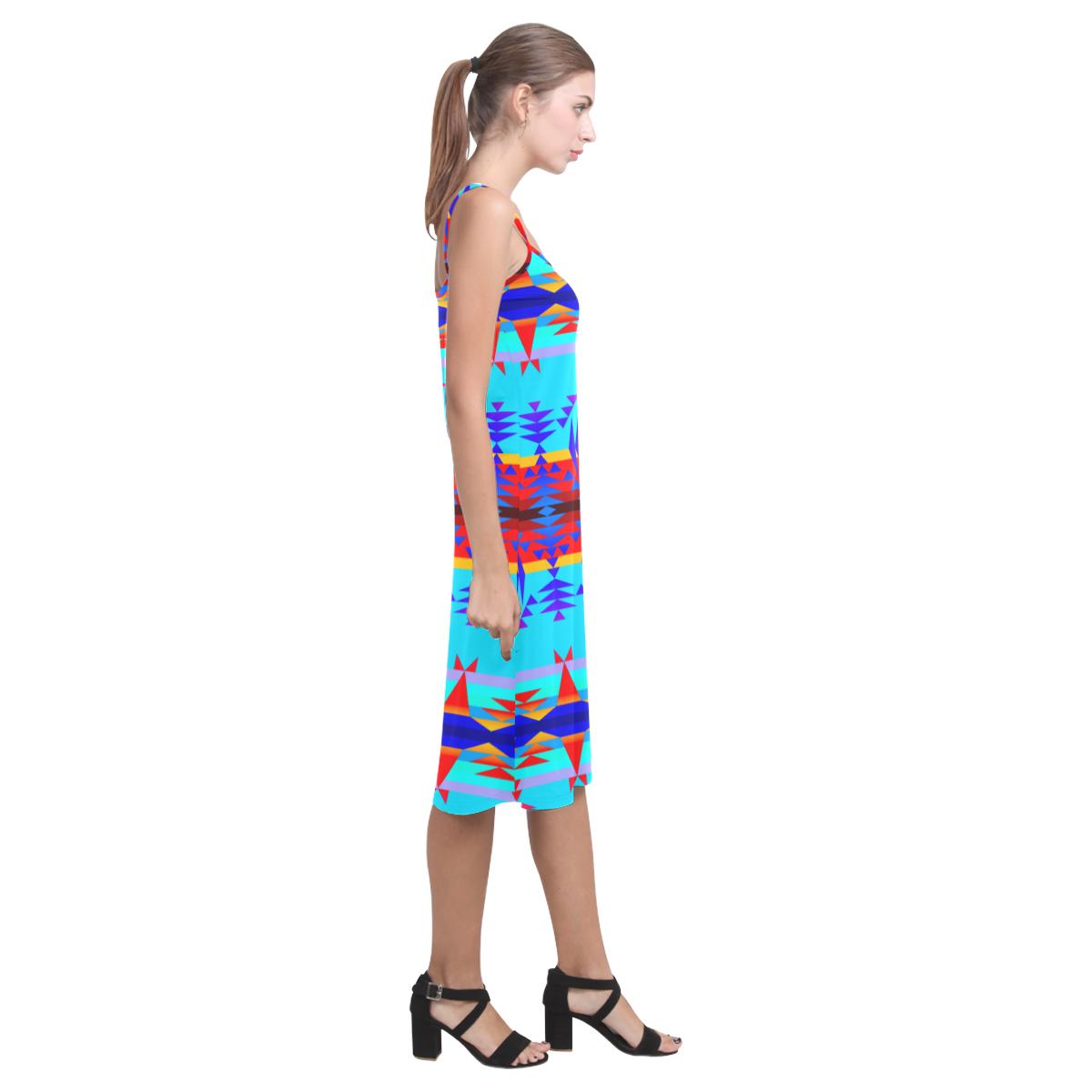 Between the Mountains Blue Alcestis Slip Dress (Model D05) Alcestis Slip Dress (D05) e-joyer