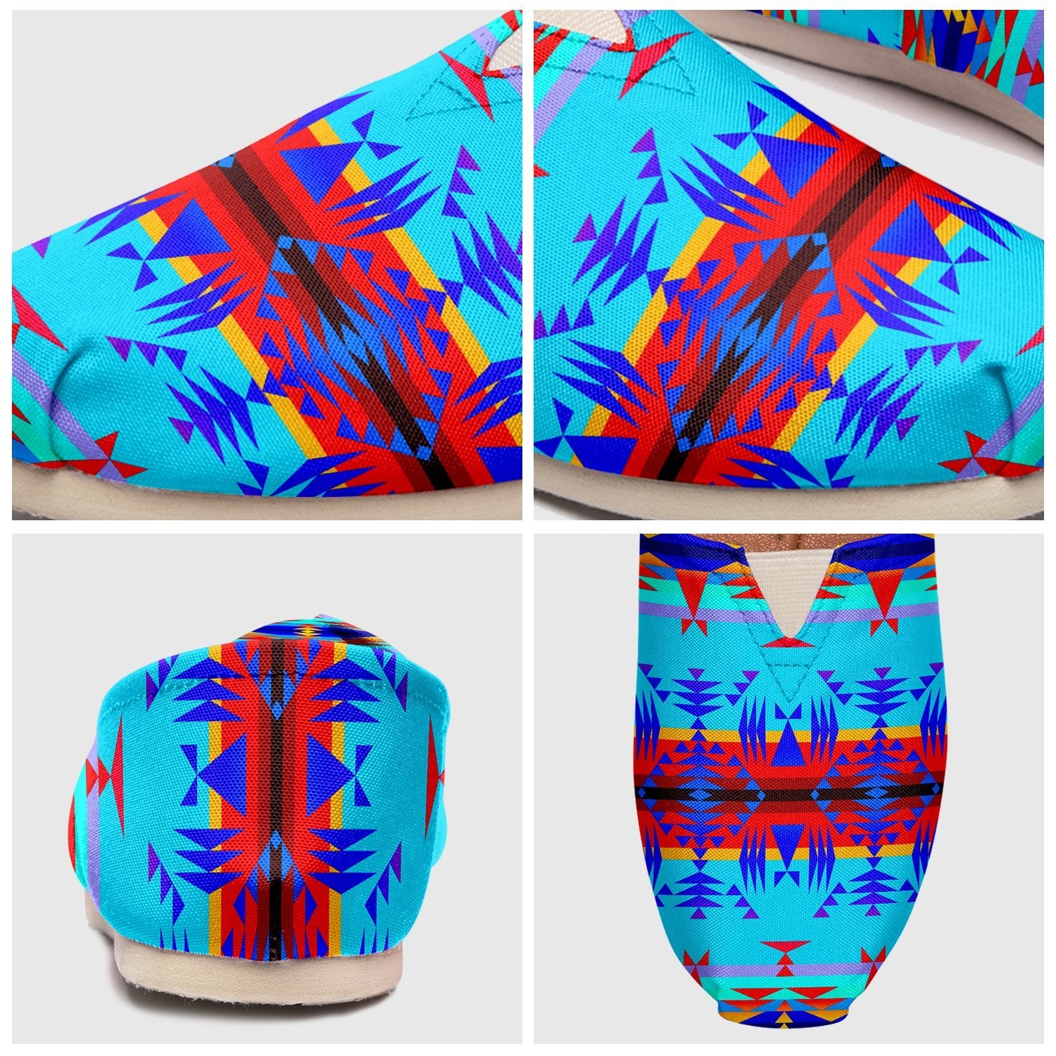 Between the Mountains Blue Casual Unisex Slip On Shoe Herman