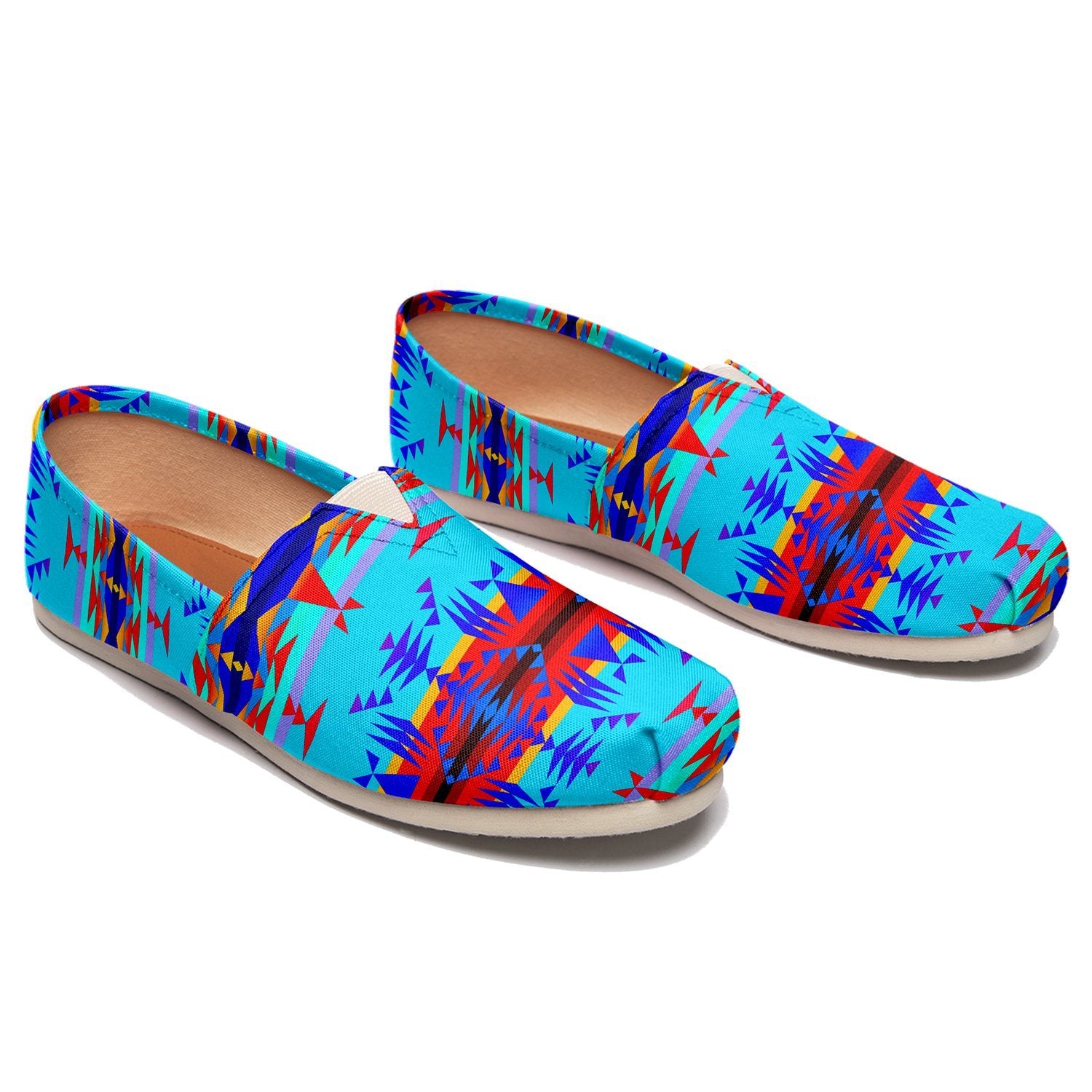 Between the Mountains Blue Casual Unisex Slip On Shoe Herman