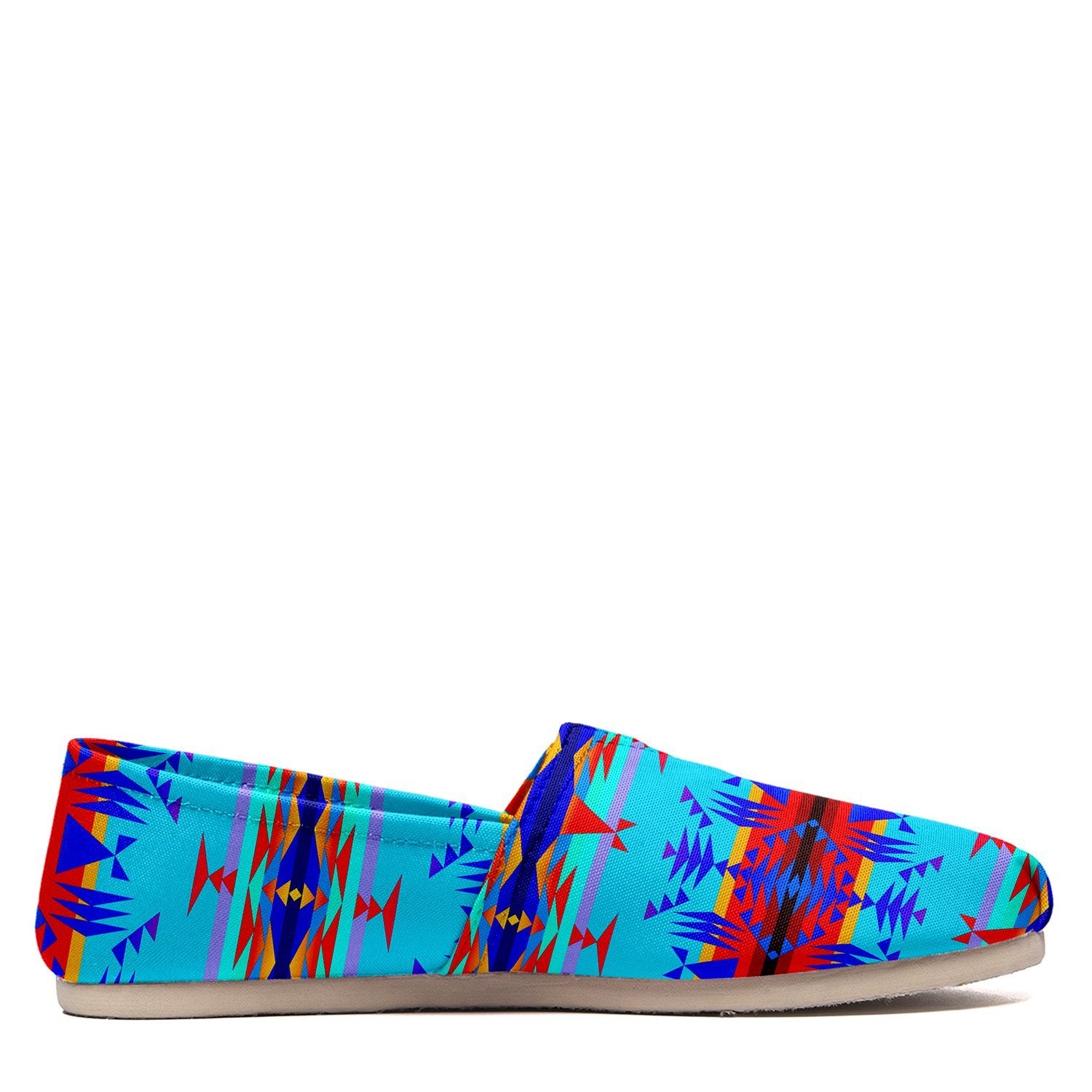 Between the Mountains Blue Casual Unisex Slip On Shoe Herman
