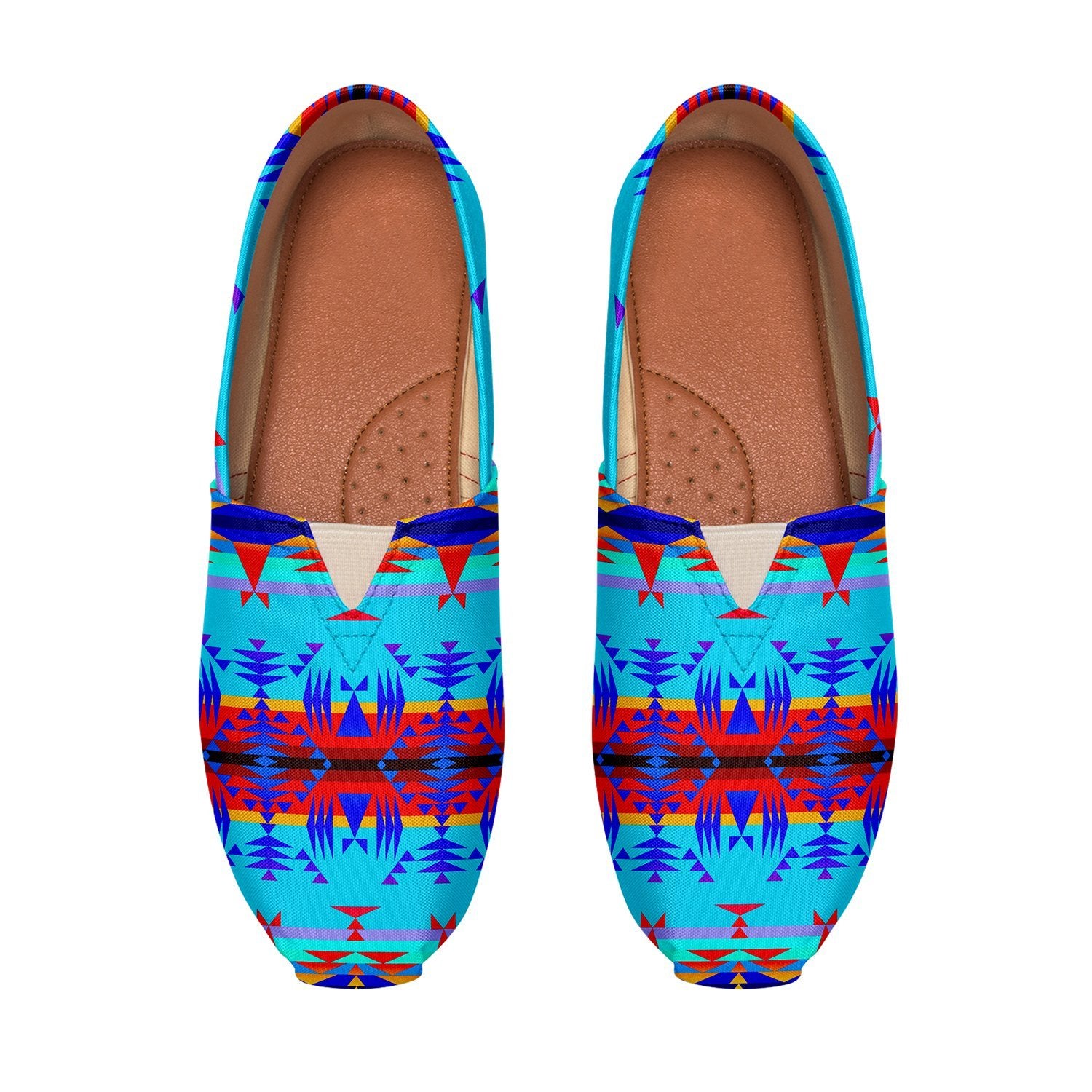 Between the Mountains Blue Casual Unisex Slip On Shoe Herman